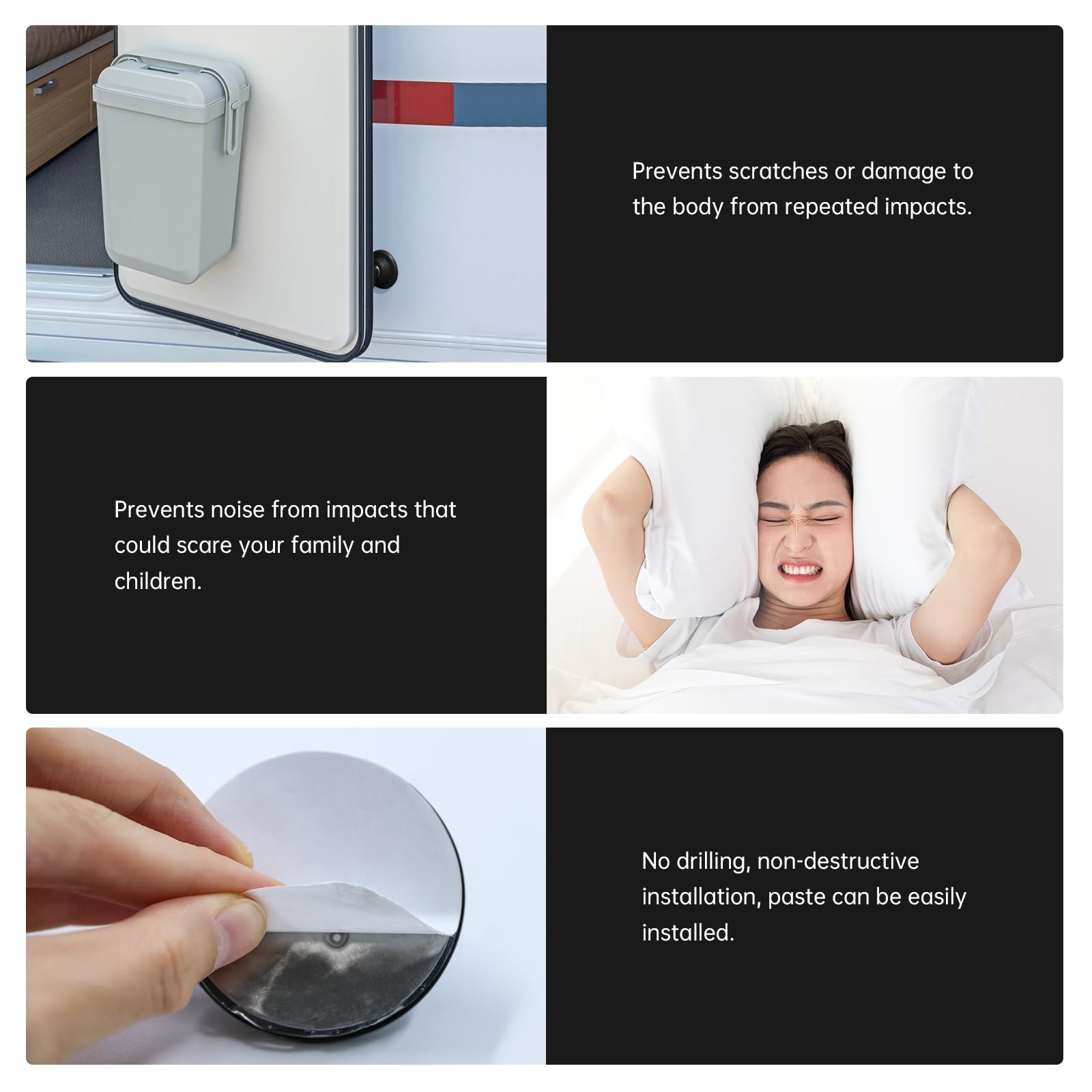 Magnetic Door Holder for RV, Magnetic RV Door Stopper, Strong Magnetic Baggage Door Catch Latch for RV, Camper, Travel Trailer,