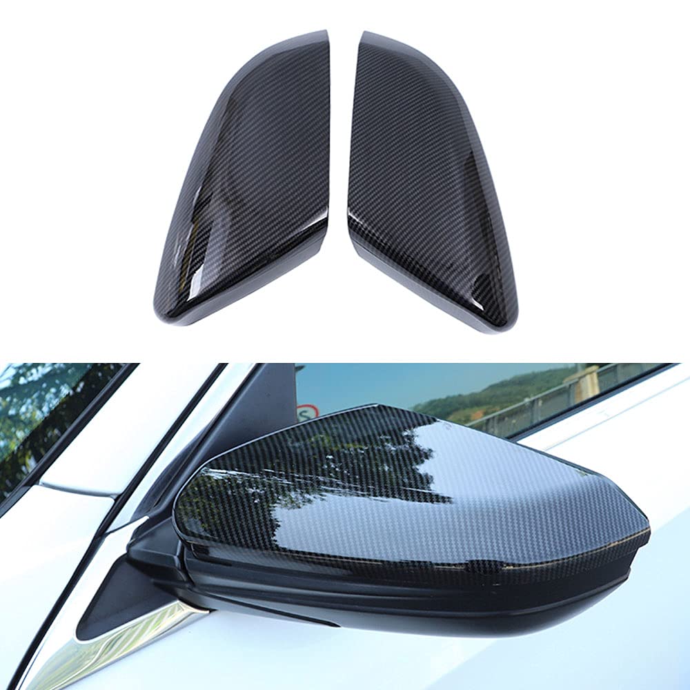 Rifoda For Civic Carbon Fiber Full Coverage Rear View Mirror Cover for Honda 10th gen Civic 2016 2017 2018 2019 2020 2021 Car Do