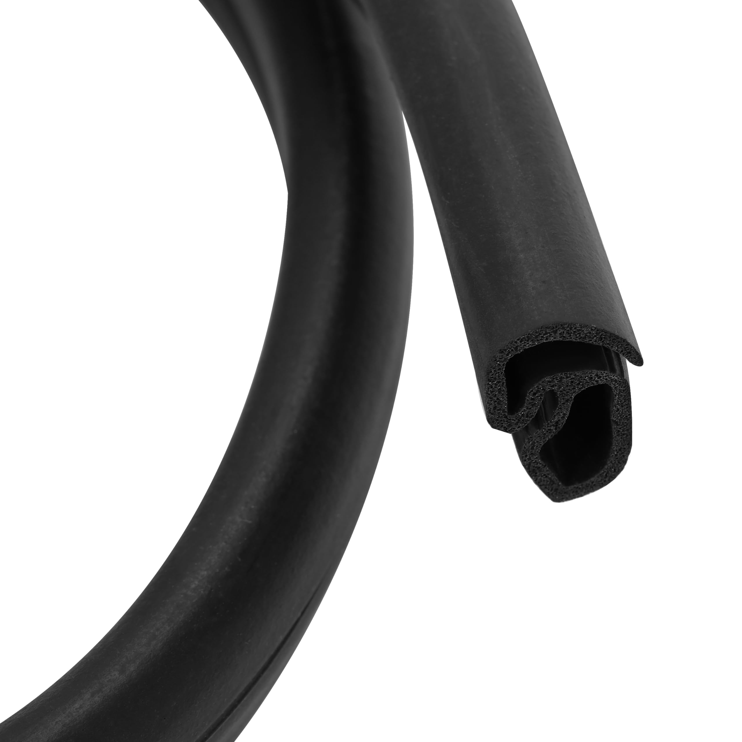 Ecotric Door Seals Rubber Weatherstrip Pair Set For 1973-1979 Ford Bronco F100 F150 F250 F350 Black