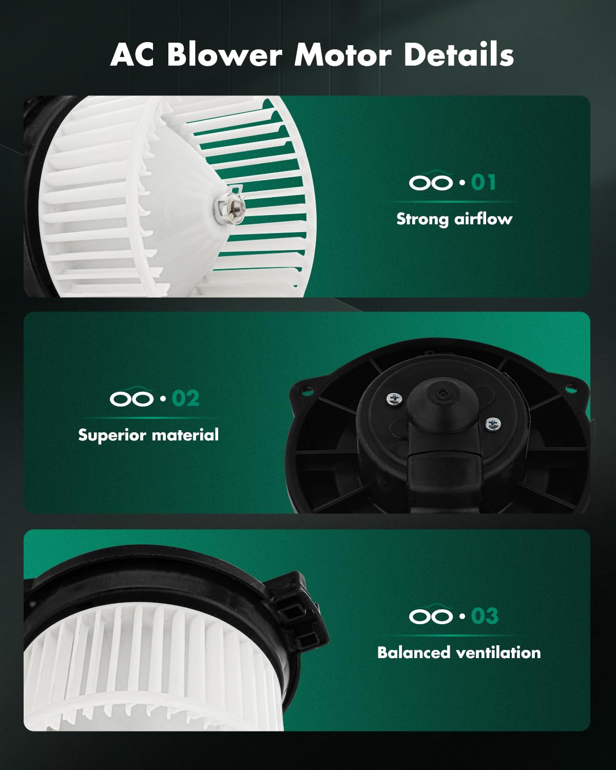 Scitoo 700130 Front Hvac Blower Motor With Fan Cage For Honda For Cr-V L4 2.0L 1997 1998 1999 2000 2001,For Honda For Odyssey L4