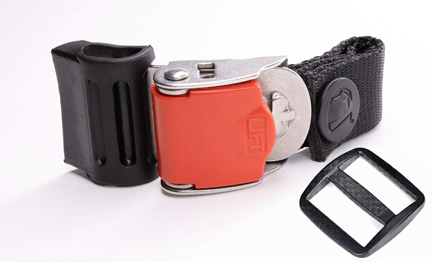 Helmet Quick Release Buckle Kit Ratcheted Stainless Steel Helmet Chin Strap Adapter - Install Without Removing Strap Snap