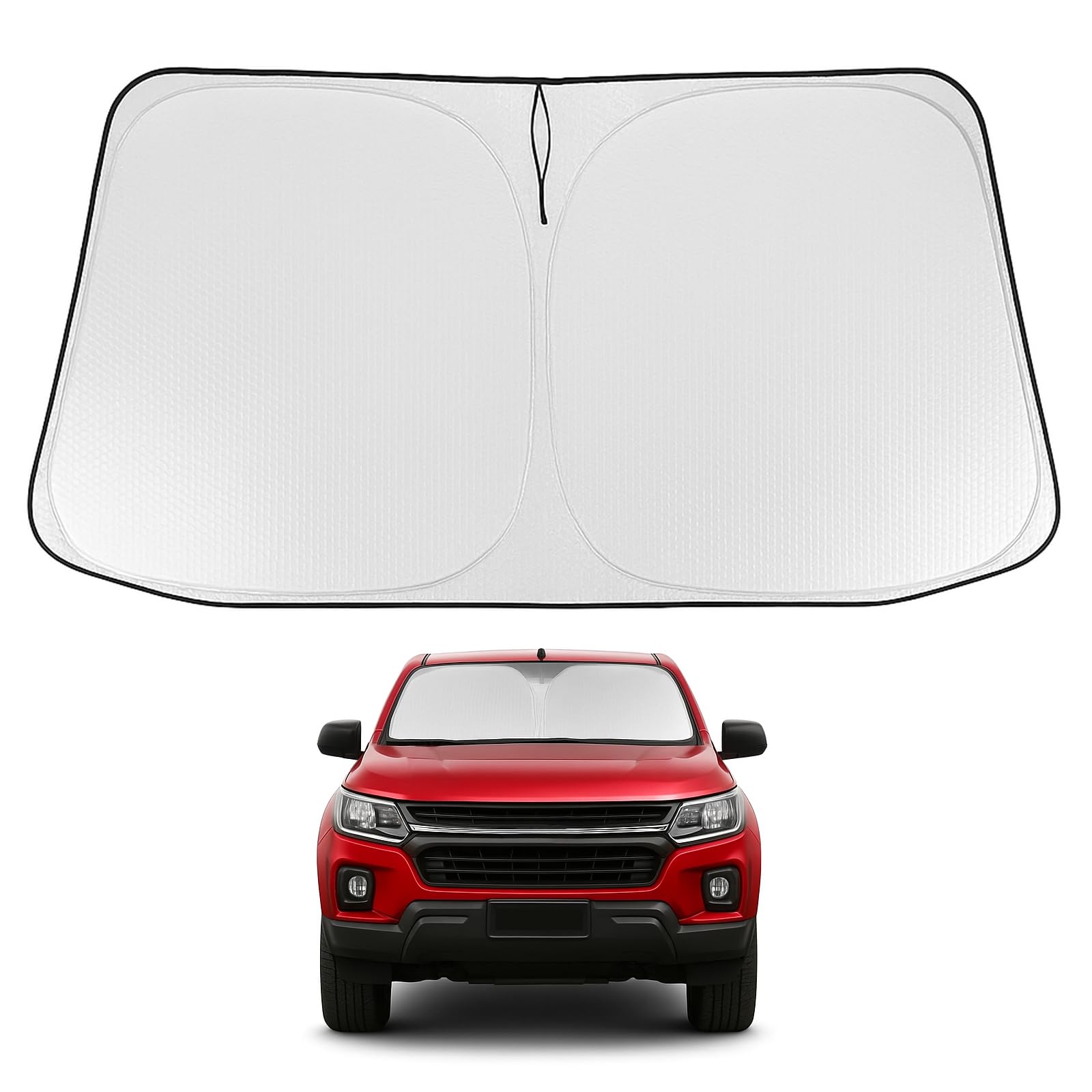 Proadsy 2025 Upgrade Windshield Sun Shade For Hyundai Elantra 2017-2020 Front Window Sunshade Protector Foldable Sun Visor Block