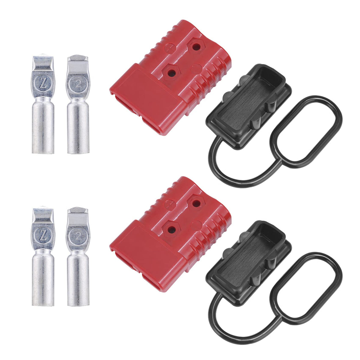 Muyi 2Pcs 175A 2-4 Awg Battery Quick Disconnect/Connect Wire Connectors 12-36V Ac/Dc Towing Winch Quick Connect Systems Wire Har