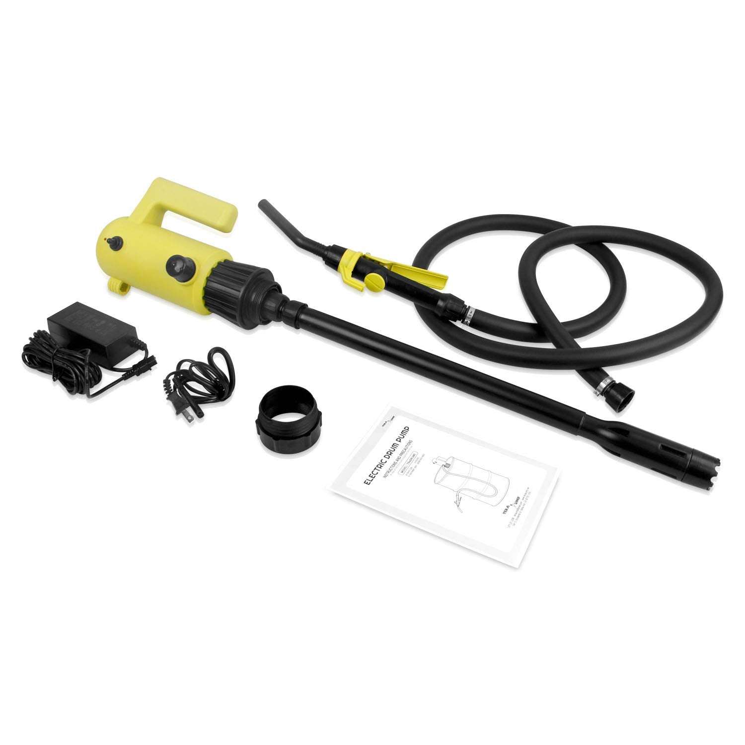 TERA PUMP Telescopic (22.6-34 inch) Liquid Transfer Pump, 55 Gallon Drum Plug-in Electric Pump (4.2 Gal/Min) for Diesel Gasoline