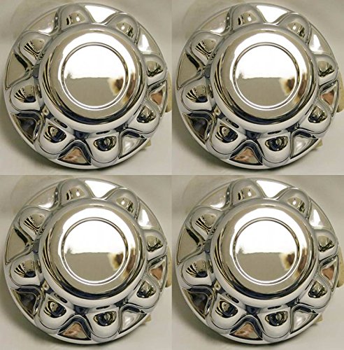 Set Of 4 - Phoenix Qt765Chn-X4, Eight 13/16'' Lug Nuts On 6.5'' Bc, 16'' Wheel Abs Chrome Plated Hub Cover, Hub Cap For 16'' Tra