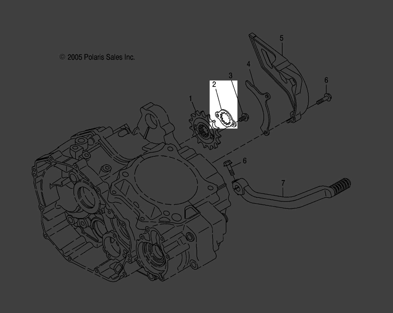 Polaris Atv Fixing Plate, Genuine Oem Part 3088133, Qty 1