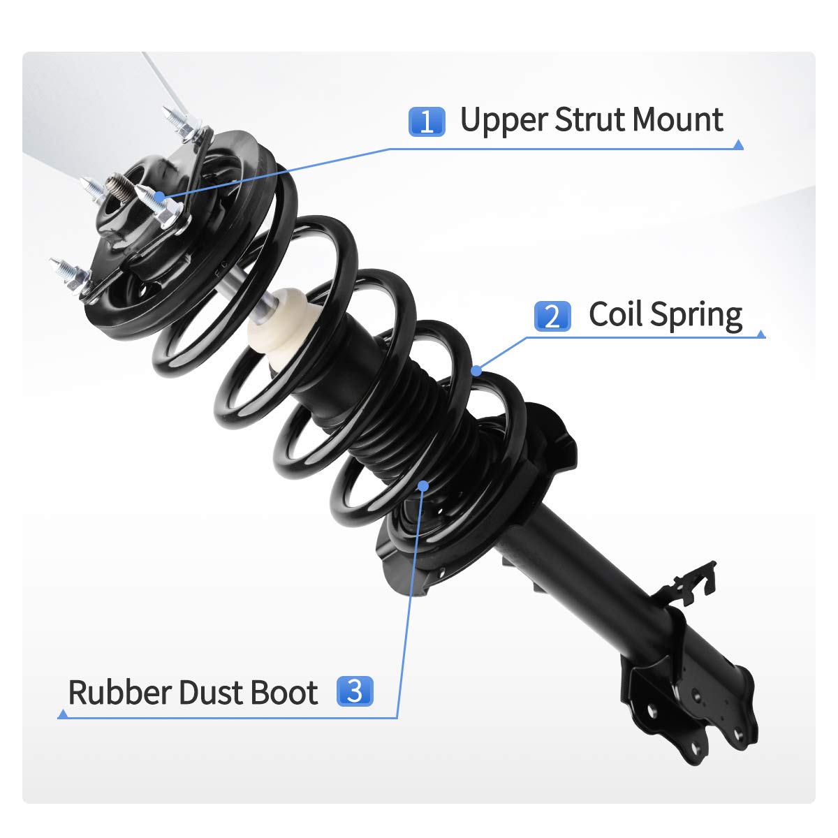Yitamotor Front Complete Strut Quick Struts Compatible With 2001-2012 Ford Escape, 2005-2011 Mercury Mariner, 2001-2006 & 2008-2