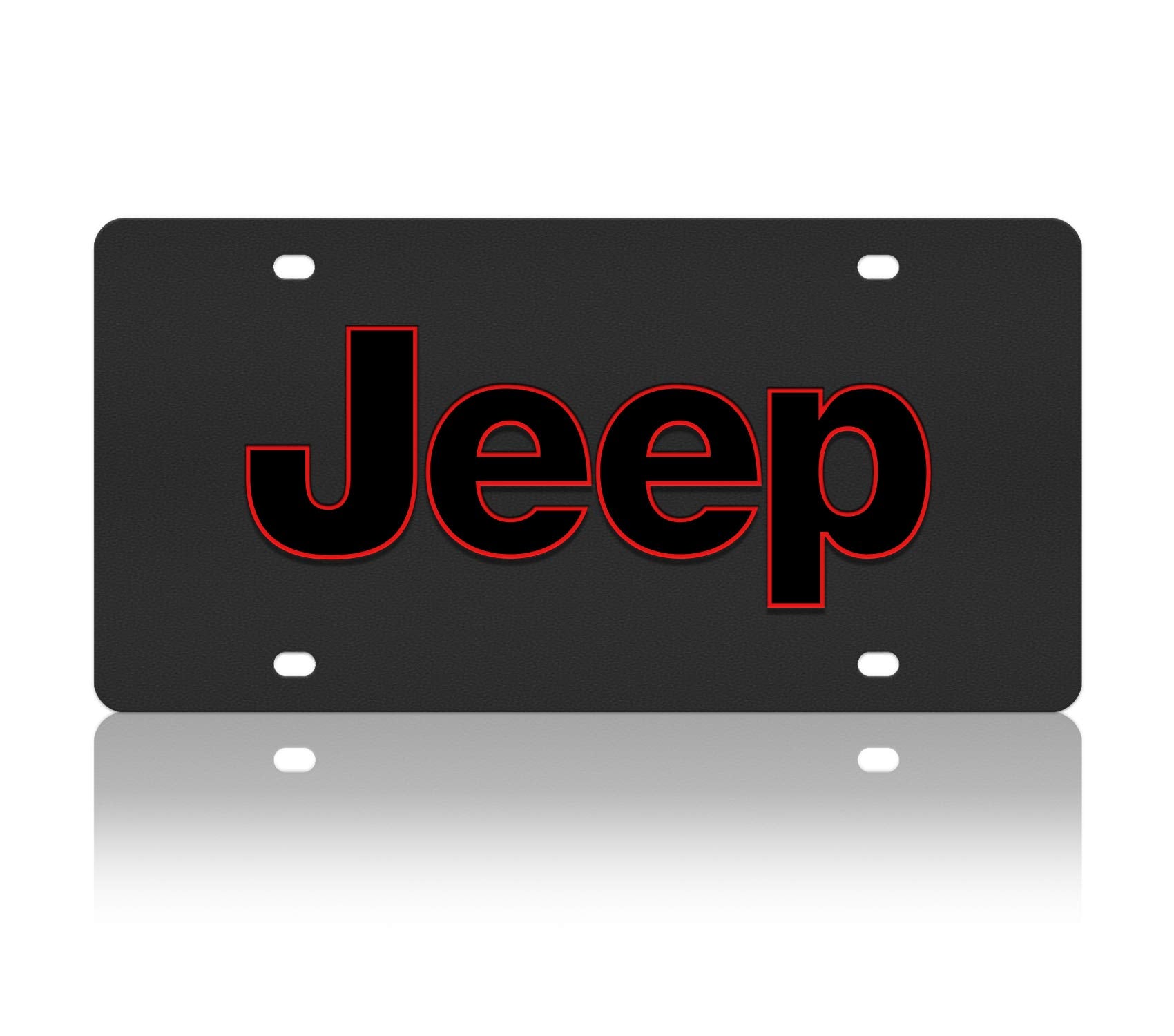 Eurosport Daytona- Compatible With -, Jeep Word - Carbon Steel License Plate