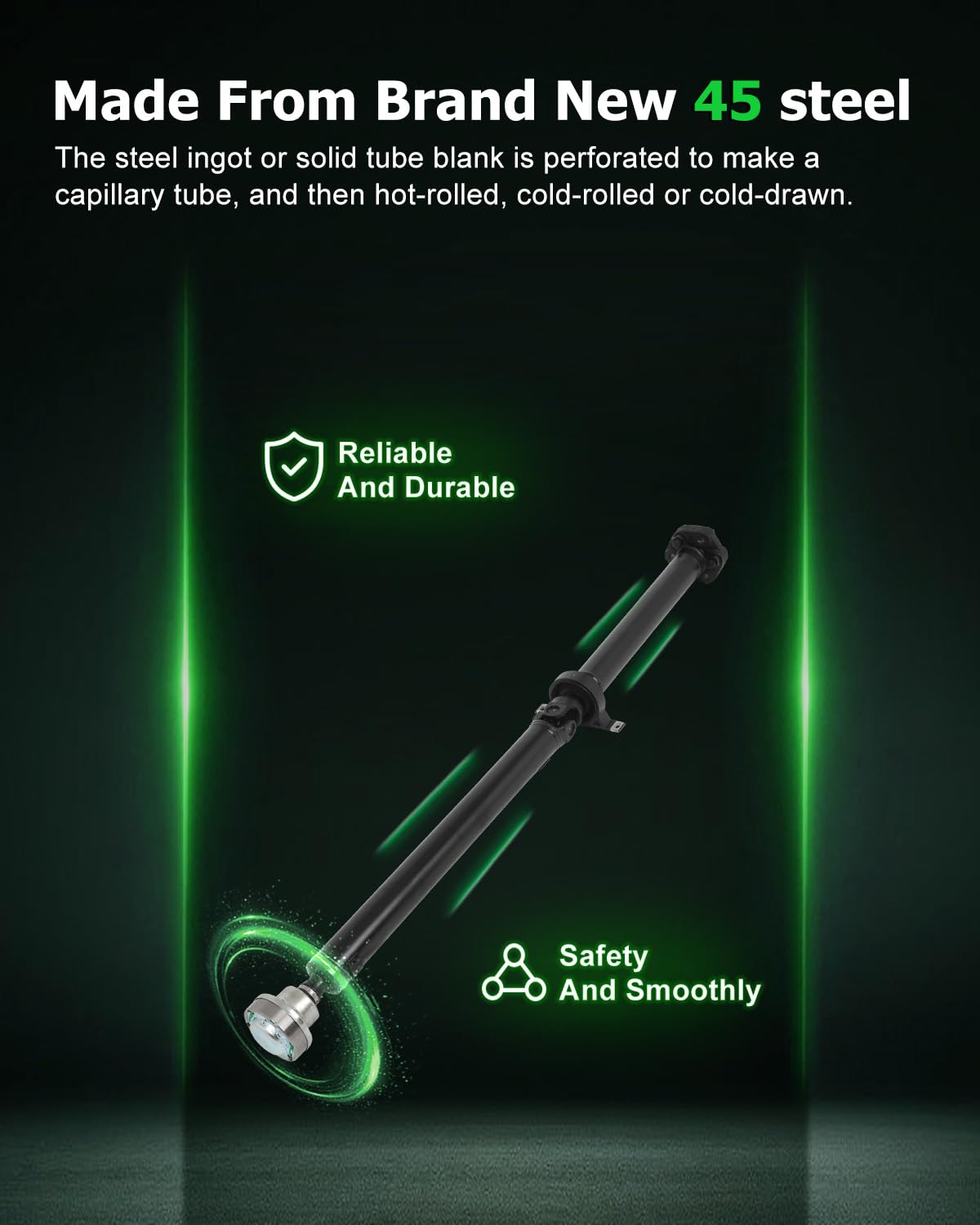 Scitoo?54''?Steel Rear Driveshaft Assembly Drive Shaft Prop Shaft Compatible For Bmw 330Ci 2001-2003,For Bmw 330I 2001-2003,Oe#