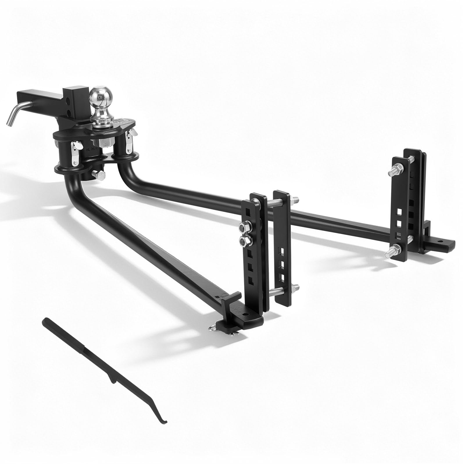 VEVOR Weight Distribution Hitch, 12000 lbs Max Towing & 1200 lbs Max Tongue, Weight Distributing Hitches Kit with Sway Control I
