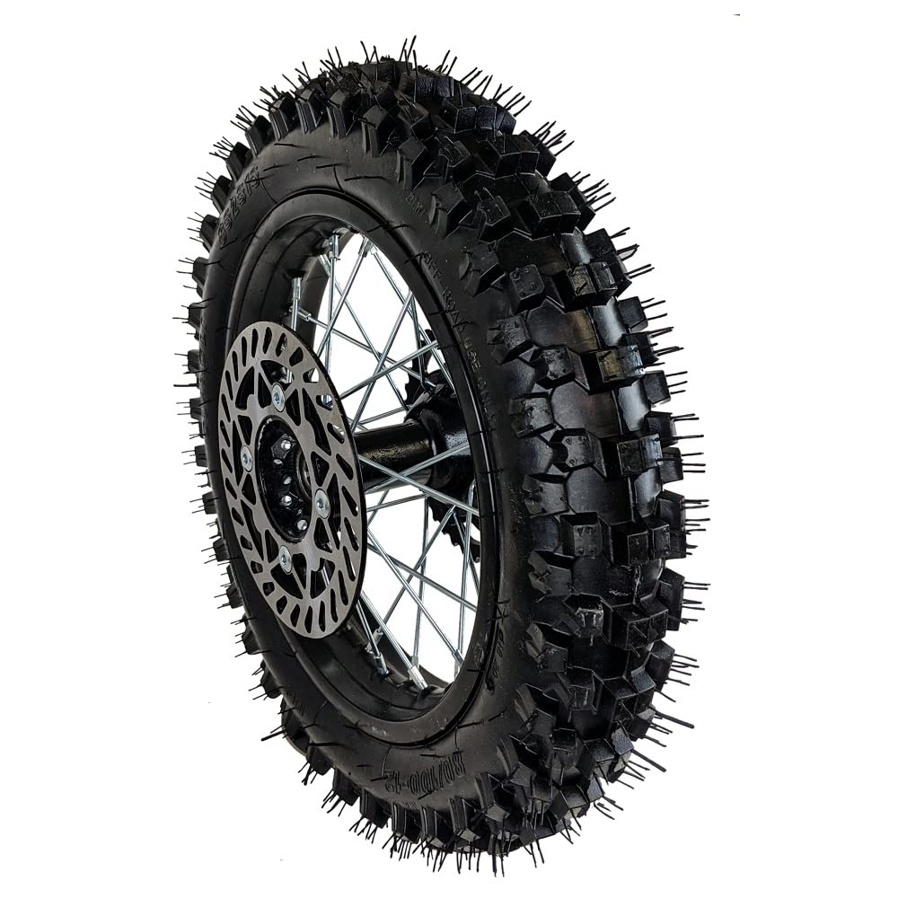 12'' Rear Rim Wheel Disk Brake 80/100-12 Tire Tube Apollo SSR 50cc 125cc XR CRF Dirt Pit Bike Tao Kayo TSD 110 TD 125 15mm Axle