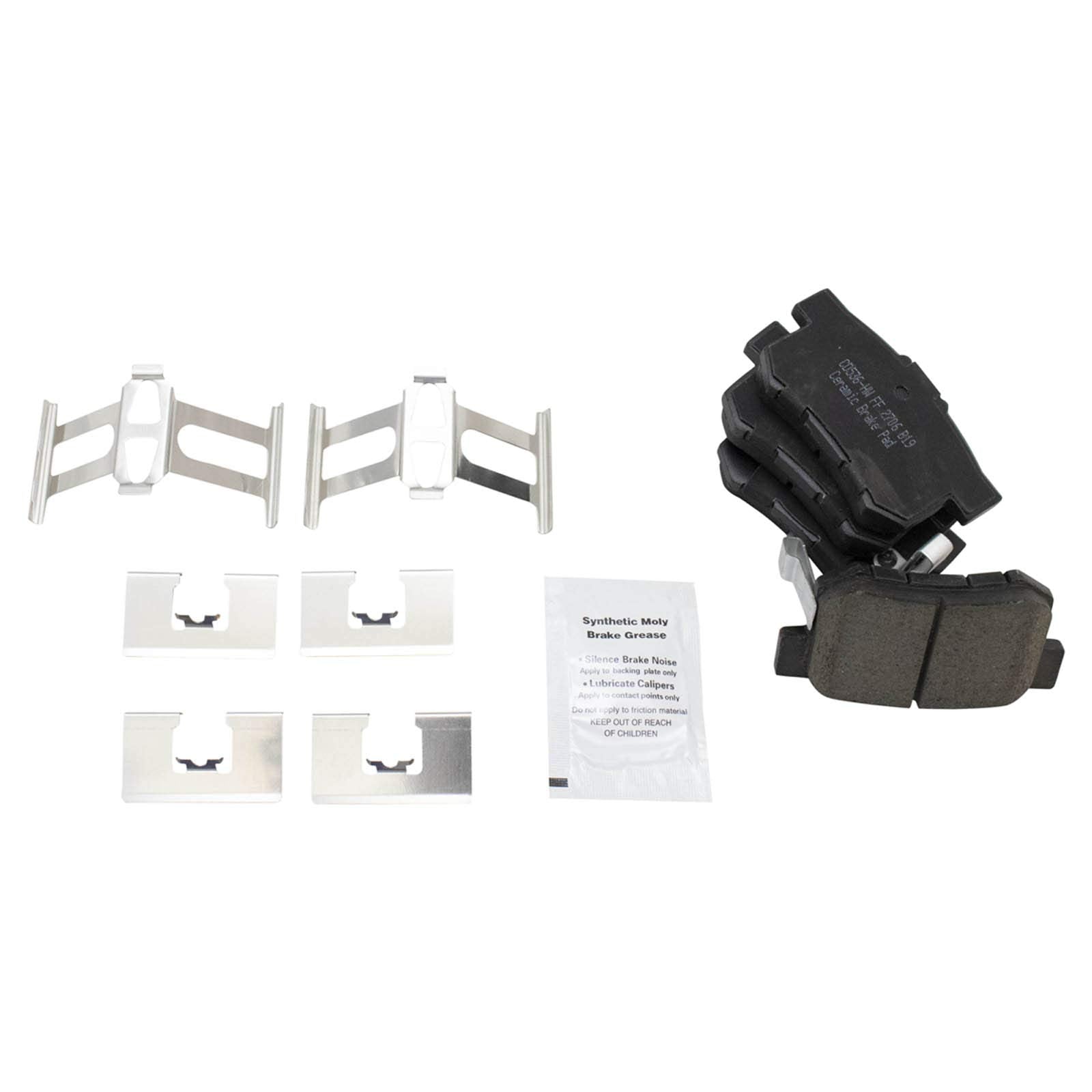 Trq Rear Brake Pad & Rotor Kit Brake Pads Brake Rotor Parking Brake Shoe Set Ceramic Compatible With 1999-2003 Acura Tl