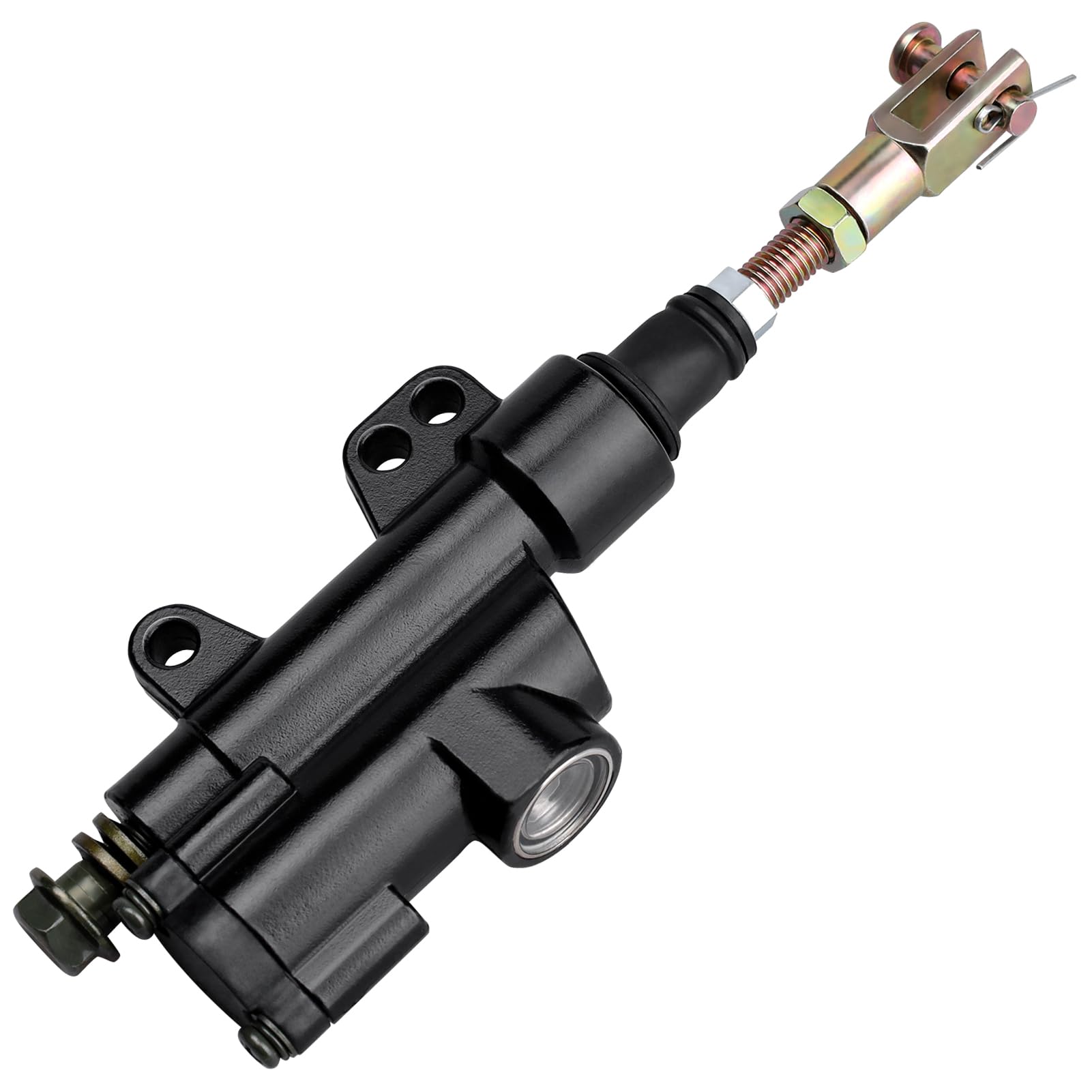 LOCOPOW Rear Brake Master Cylinder for Chinese 50cc 70cc 90cc 110cc 125cc ATV Dirt Pit Bike Quad Taotao Baja BMS Roketa Xpro Apo