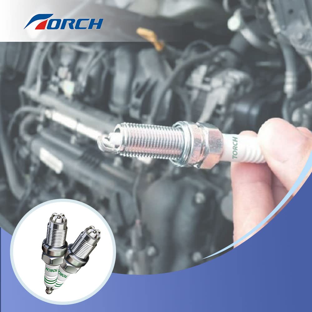TORCH 2PK A5RTC Spark Plugs for NGK 6535/CR5HSB, Brisk NAR17/NAR17C, Champion 808/Z9Y, Honda