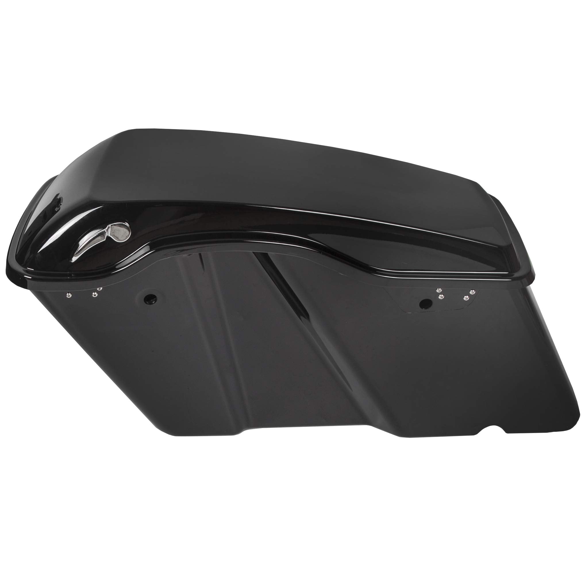 Kuafu Hard Saddle Bags Trunk W/Lid & Latch Key Compatible With Harley 1993-2013 Davidson Road King Glide Softail All Touring Models