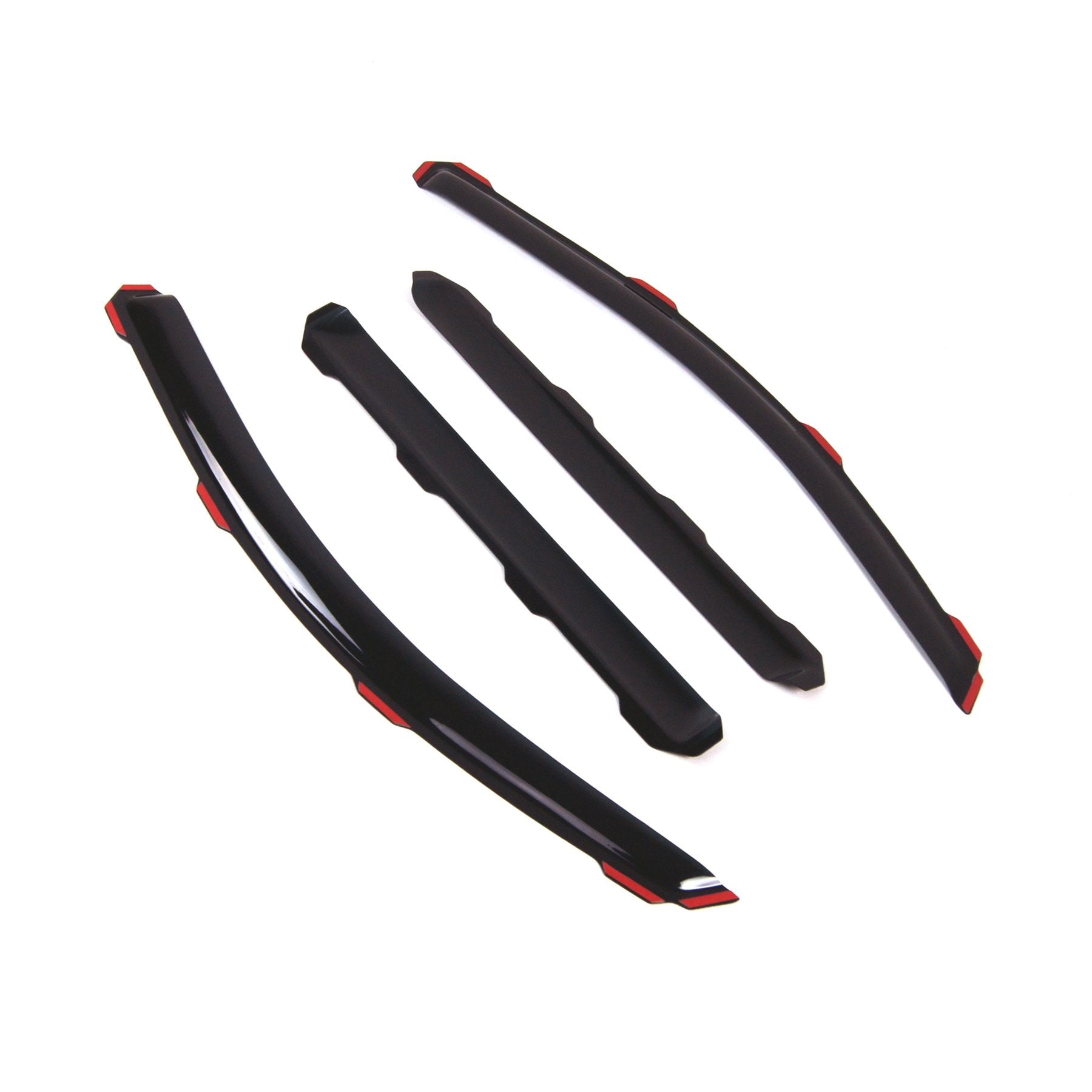 Tuningpros Wd2-763I Dark Smoke 4 Pcs Set Window Visor (In-Channel) Deflector Rain Guard Compatible With 2015-2016 Gmc Yukon