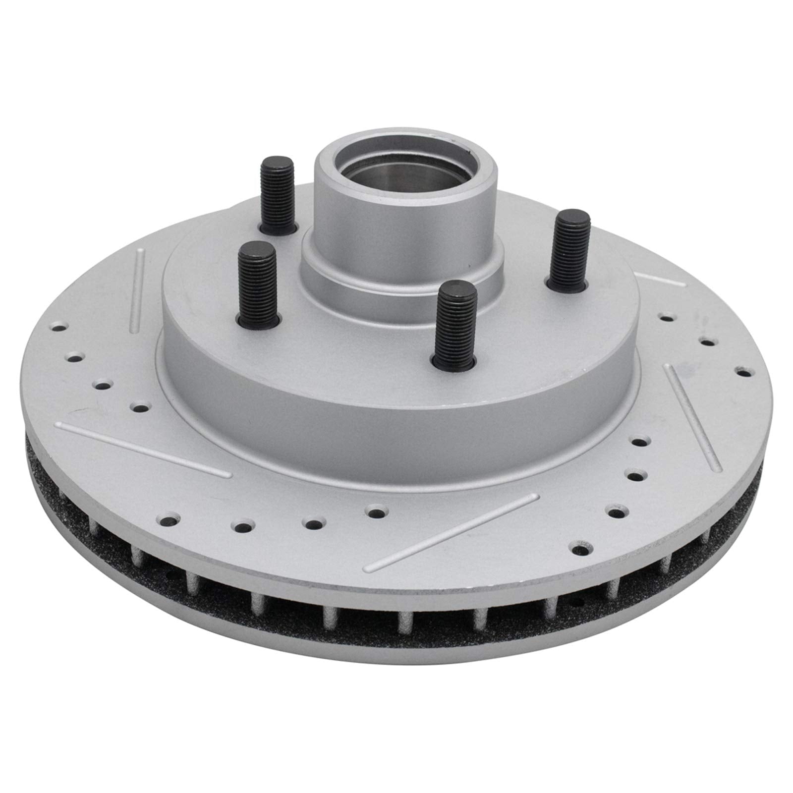 Trq Front Performance Brake Rotor Drilled Slotted Pair Set For 1995-1999 C1500 / 1996-2002 Express 1500 Van / 1996-2002 Savana 1
