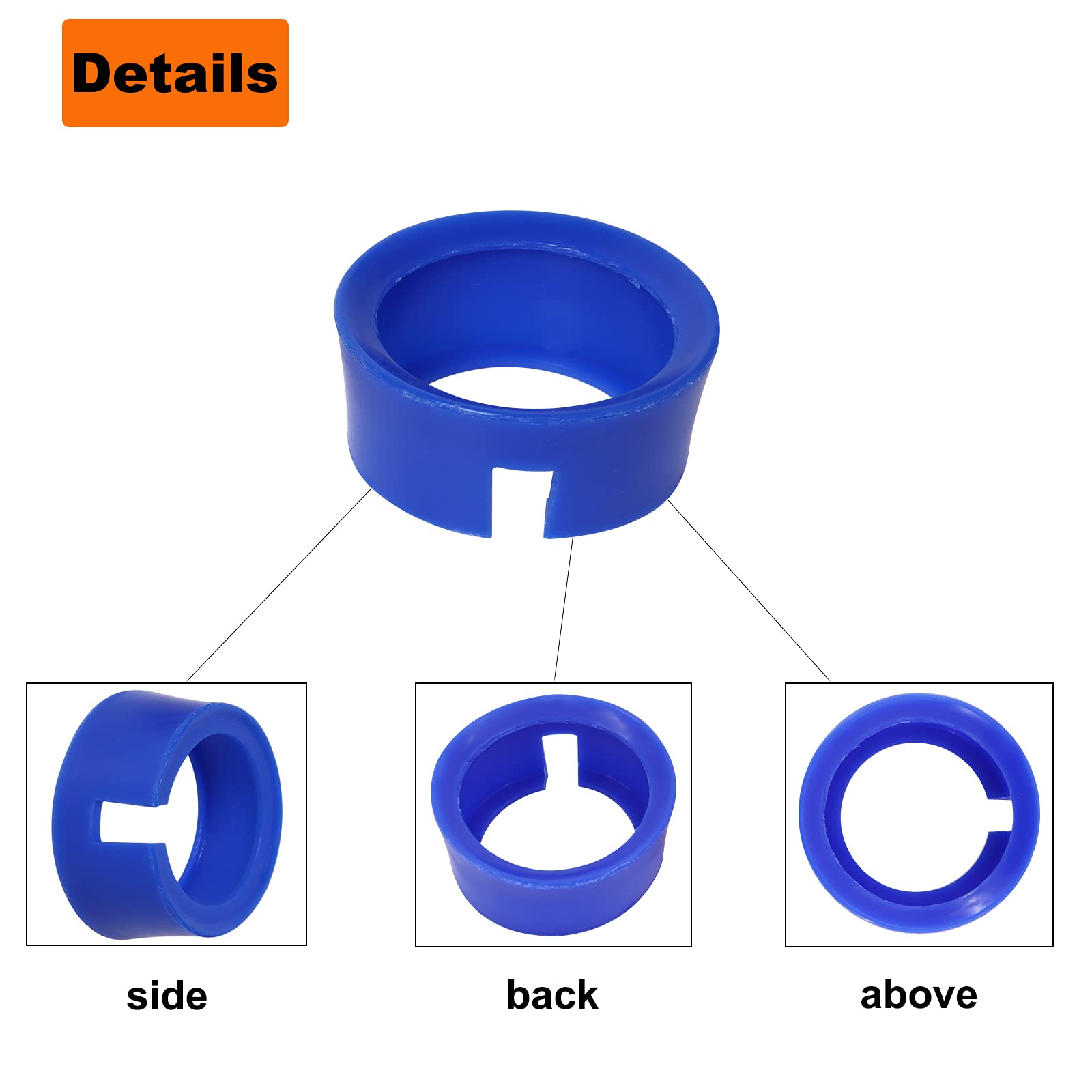 49190 Boot For Yellow Jacket Hvac Gauge Boots 3-1/8' Gauge 1 Pair Red Blue Ac Gauges Protective Cover