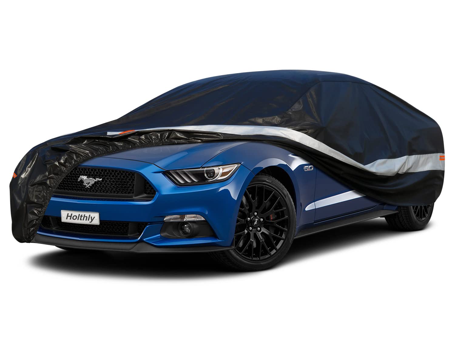 Holthly 10 Layers Coupe Car Cover Waterproof All Weather for Automobiles,100% Waterproof Outdoor Car Covers Rain Snow UV Dust Pr