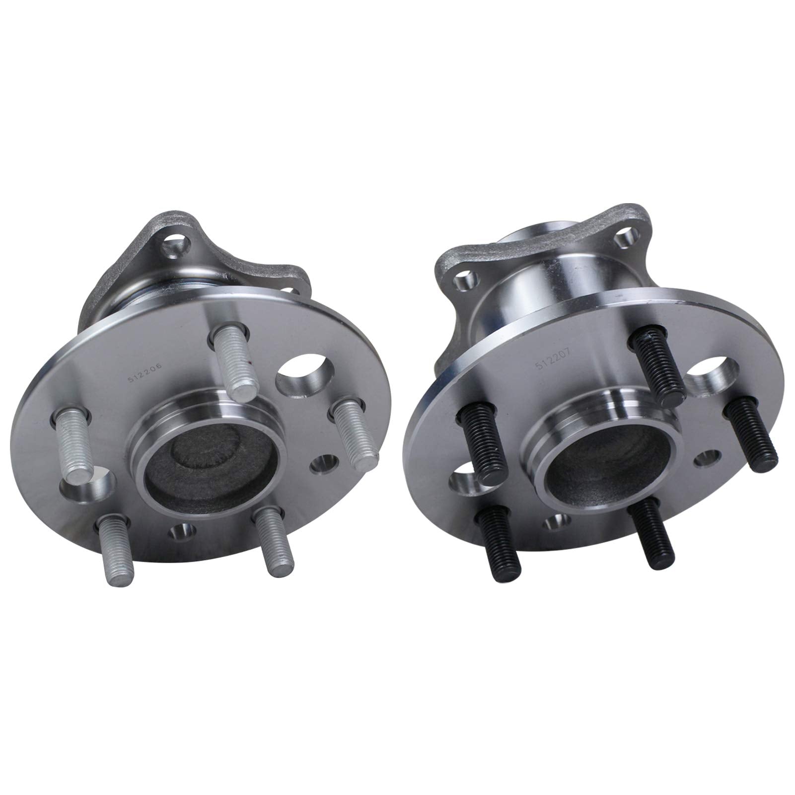 Macel 512206 512207 Set Of 2 Rear Wheel Hub & Bearing Assembly Compatible With Toyota Camry Avalon Solara Highlander(Fwd Models)