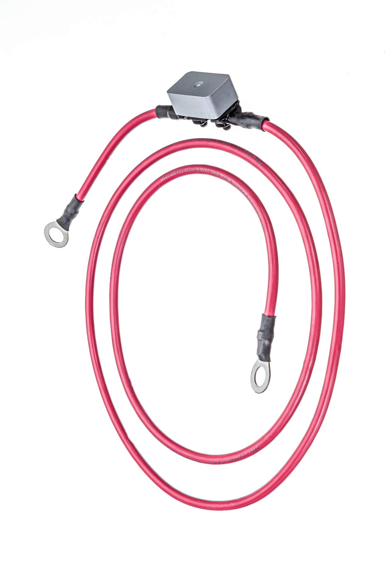 Motorguide Mm309922T 8-Gauge Battery Cable And Terminals - 50-Amp Manual Reset Breaker - Trolling Motor Surge Protection, Red