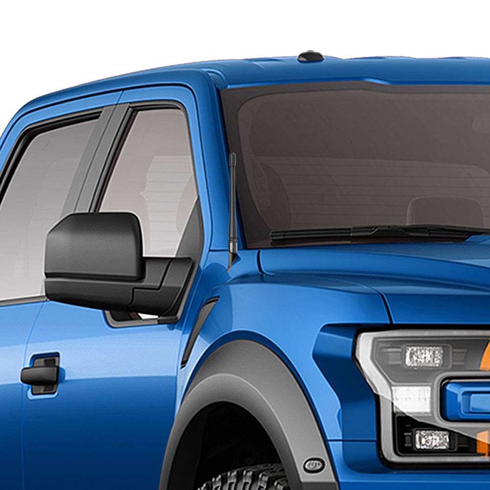 RYDONAIR 7 Short Antenna for Ford F150 (2009-2025) & Bronco (2021-2025) - Black Rubber, Car Wash Proof, Enhanced Reception