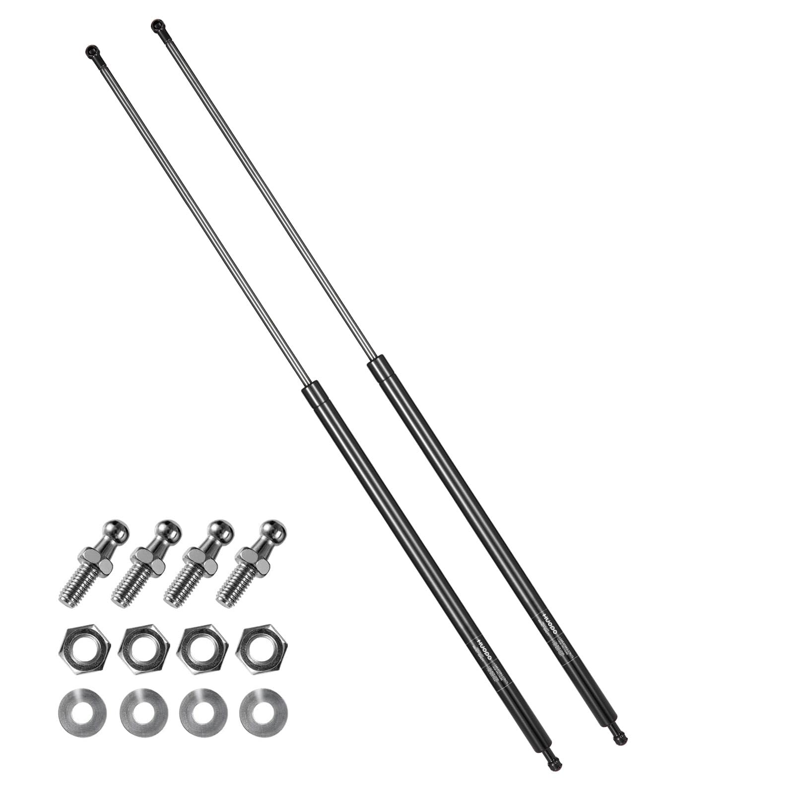HUOPO 28 inch 200lb/890N Gas Strut Shock 28'' Lift Support for Tonneau Cover Snowmobile Trailer Roof Top Cap Lid Queen Murphy Be