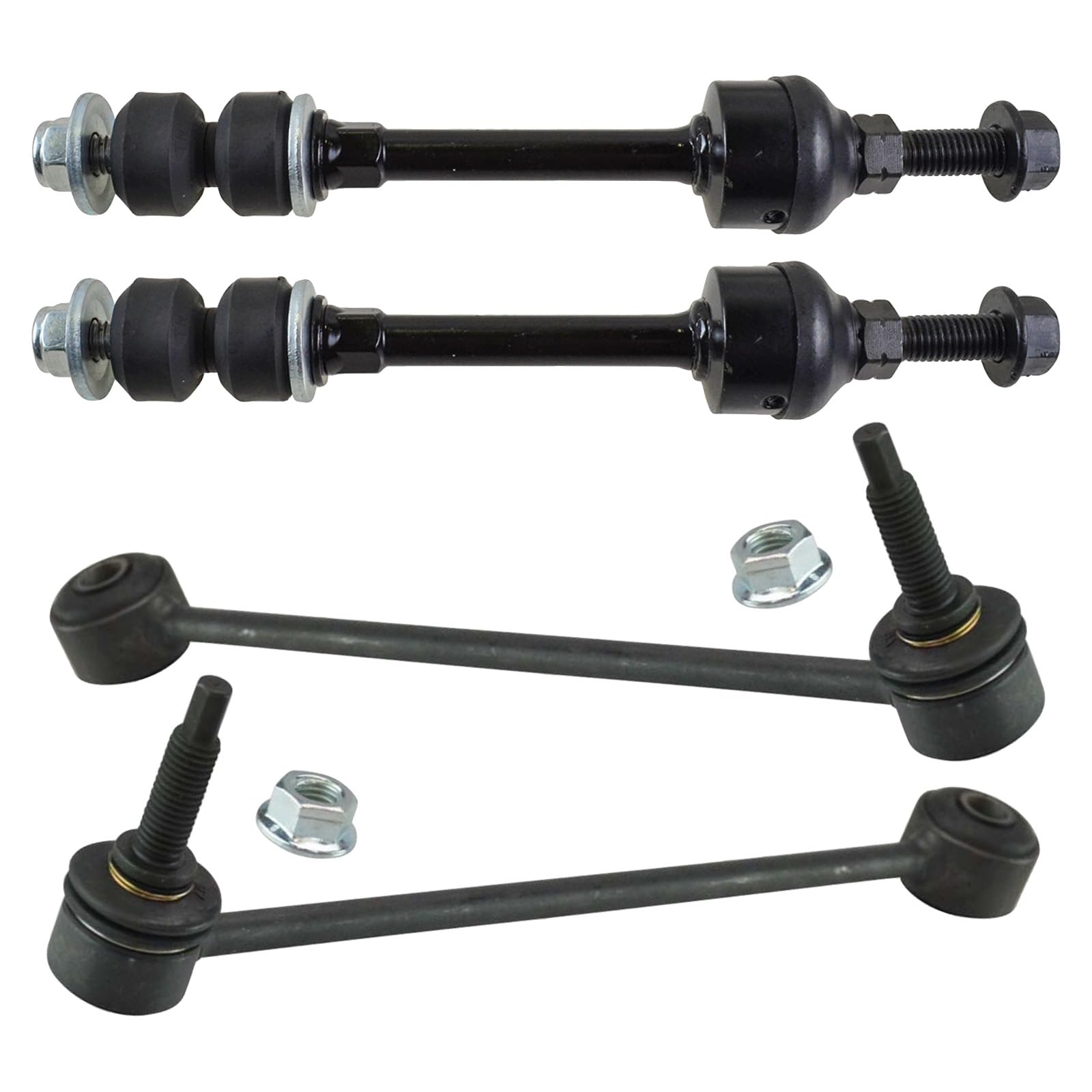 Trq Front & Rear Sway Bar Stabilizer Link Set Compatible With 2009-2010 Dodge Ram 1500 2011-2013 Ram 1500
