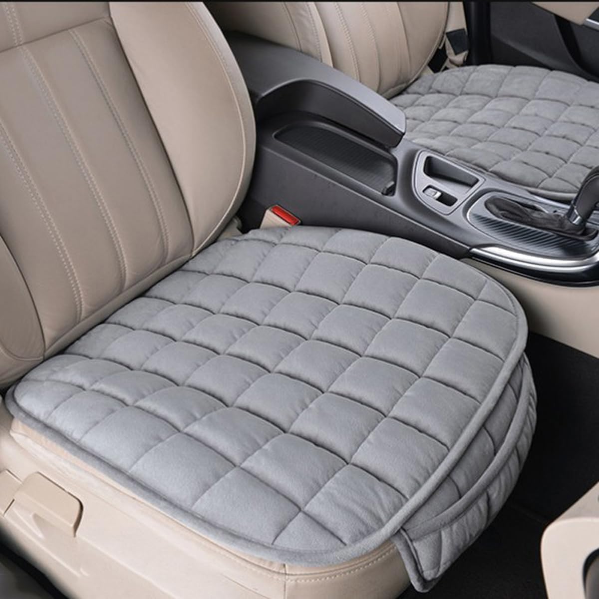 Car Seat Soft Cushion 6050 cm, UltraSoft Memory Foam Car Seat Cushion, Seat Cushion Cover with NonSlip Grip and Storage Pouch,