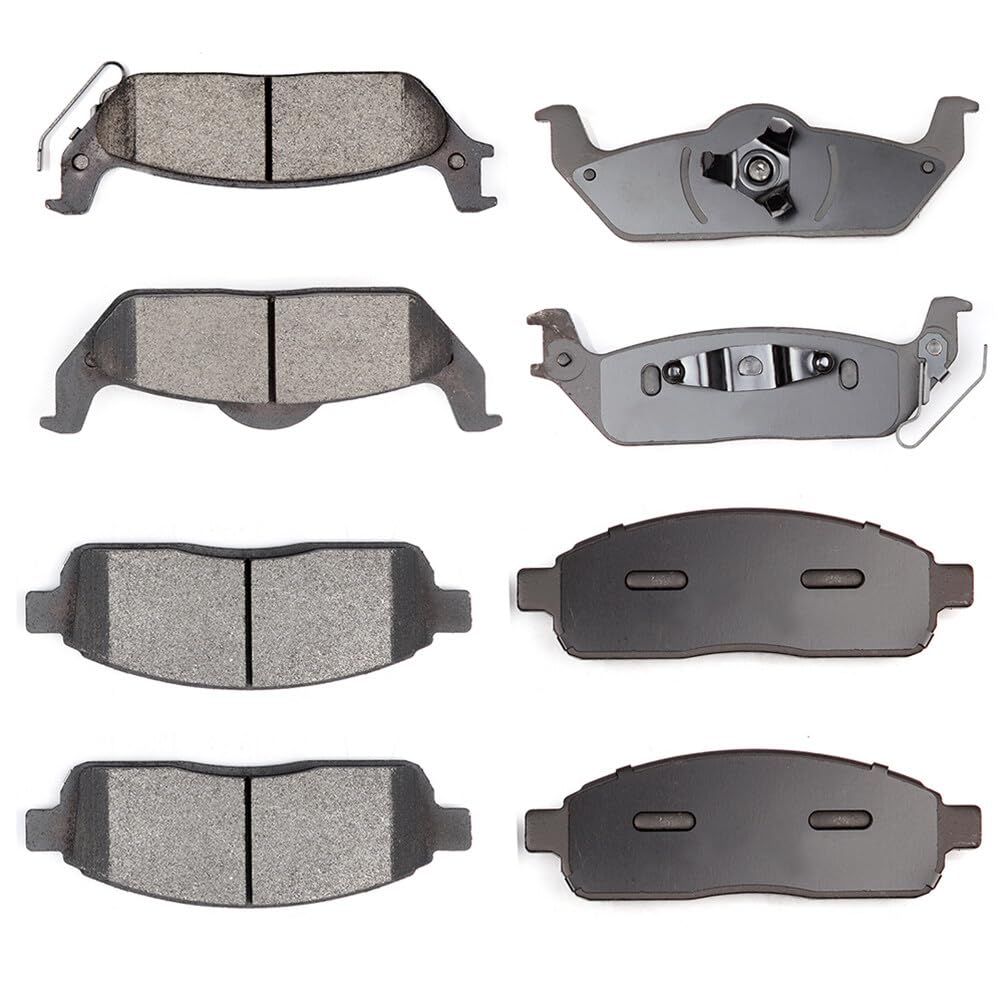 Cciyu D1083 D1012 Front & Rear Disc Brake Pads Kit For Ford For F-150 2004-2008,For Lincoln Mark Lt 2006-2008 8Pcs