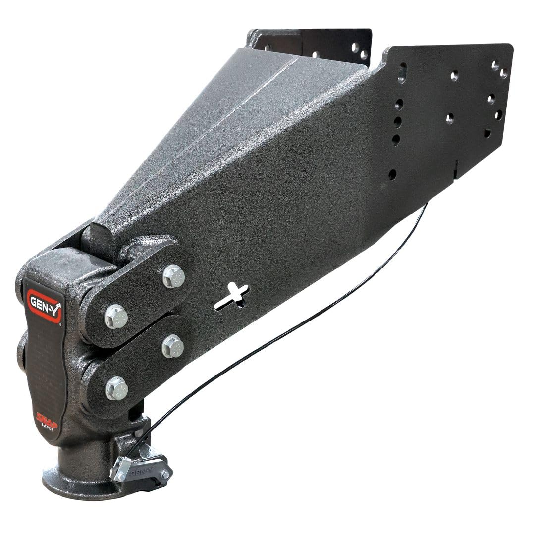 Gen-Y Hitch Gh-8055Al Executive Torsion-Flex Snaplatch Fifth Wheel To Gooseneck 2 5/16' Coupler, 2.5K - 4.5K Pin Weight, 30K Towing - Check Fitment Chart