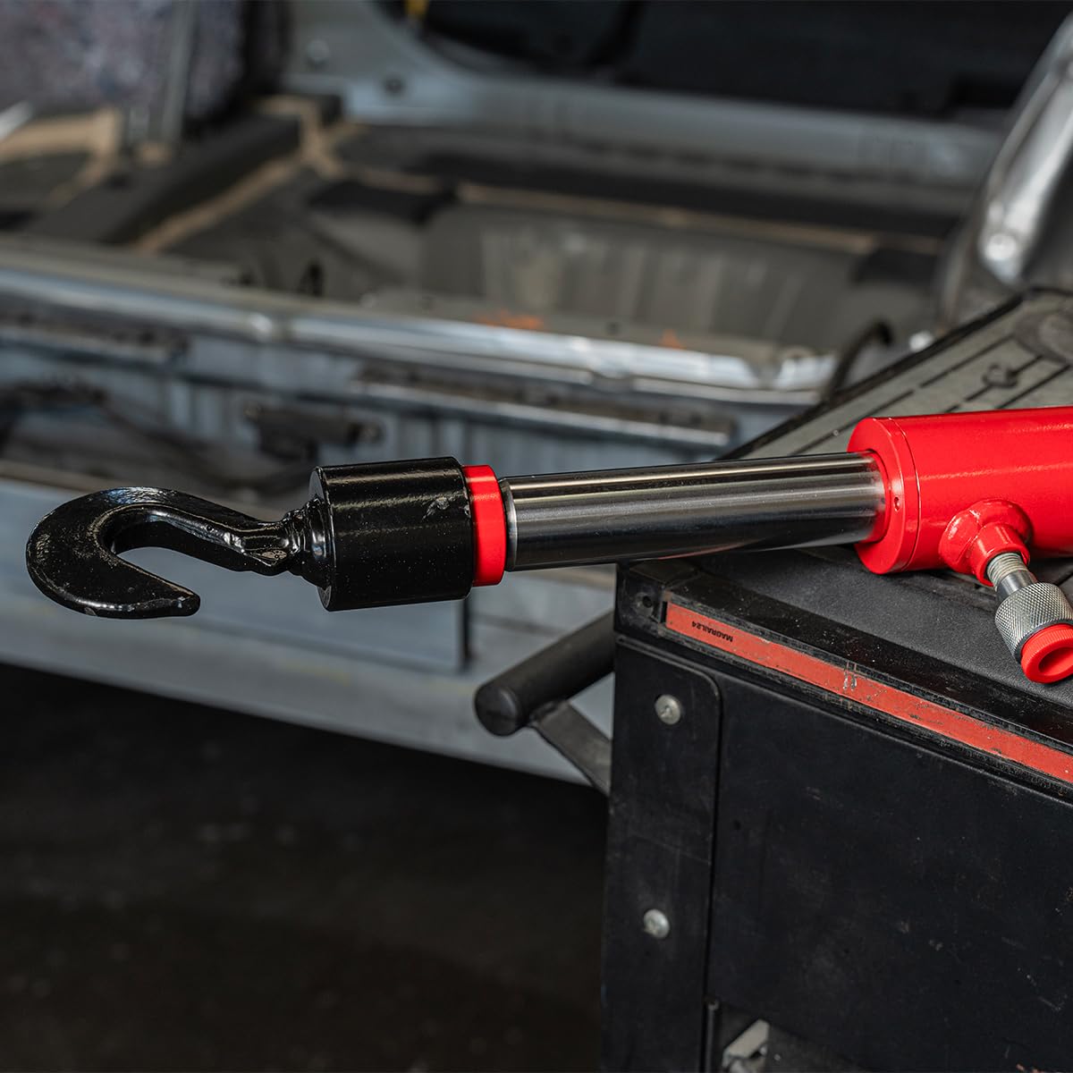 Xtremepowerus 26' Long 10 Ton Hydraulic Pull Back Ram For Porta Power Body Shop Frame Tools