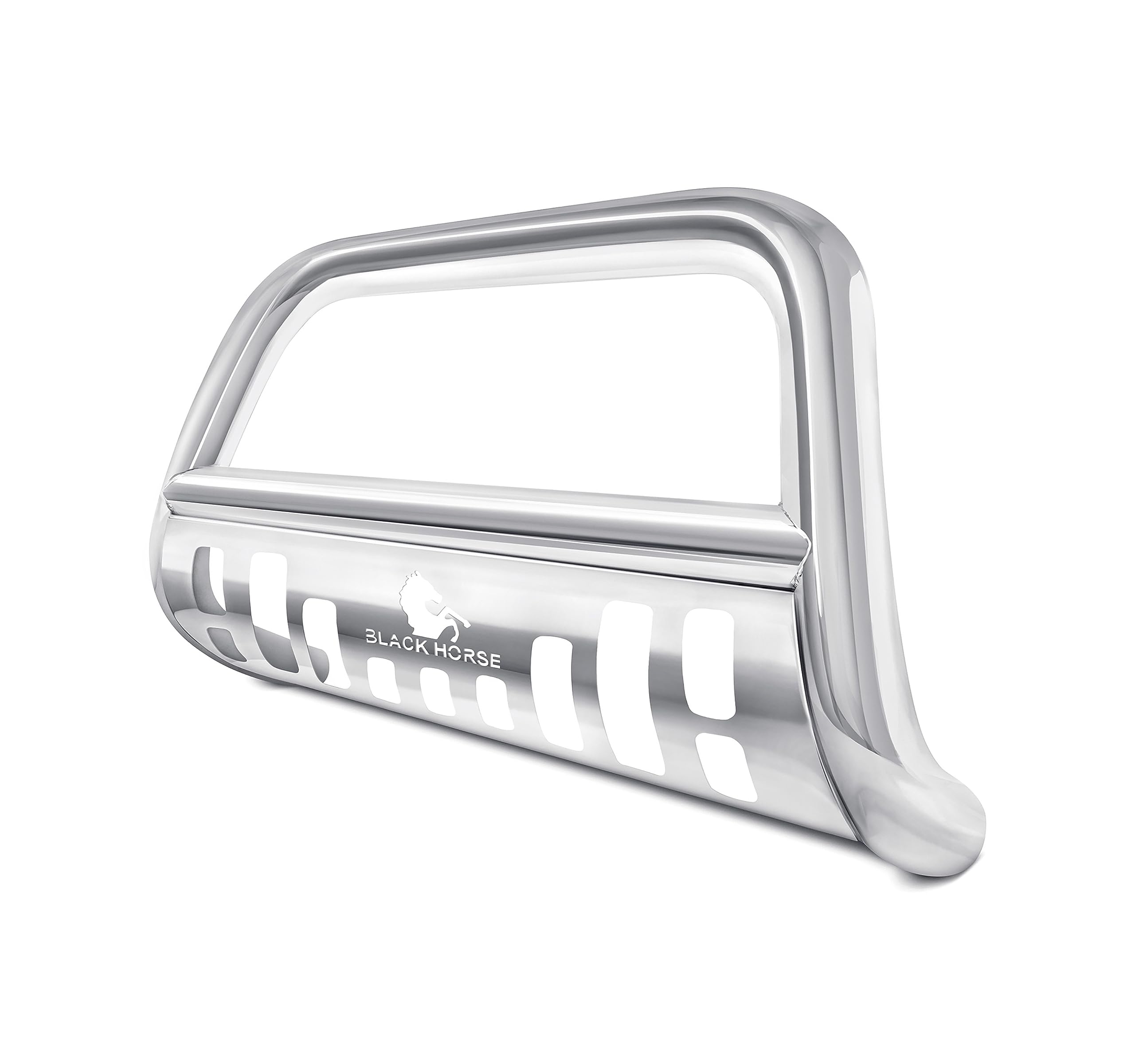 Black Horse Off Road Bull Bar Skid Plate Stainless Steel Compatible With 2015-2019 Nissan Murano-Cbs-Nia1602Sp
