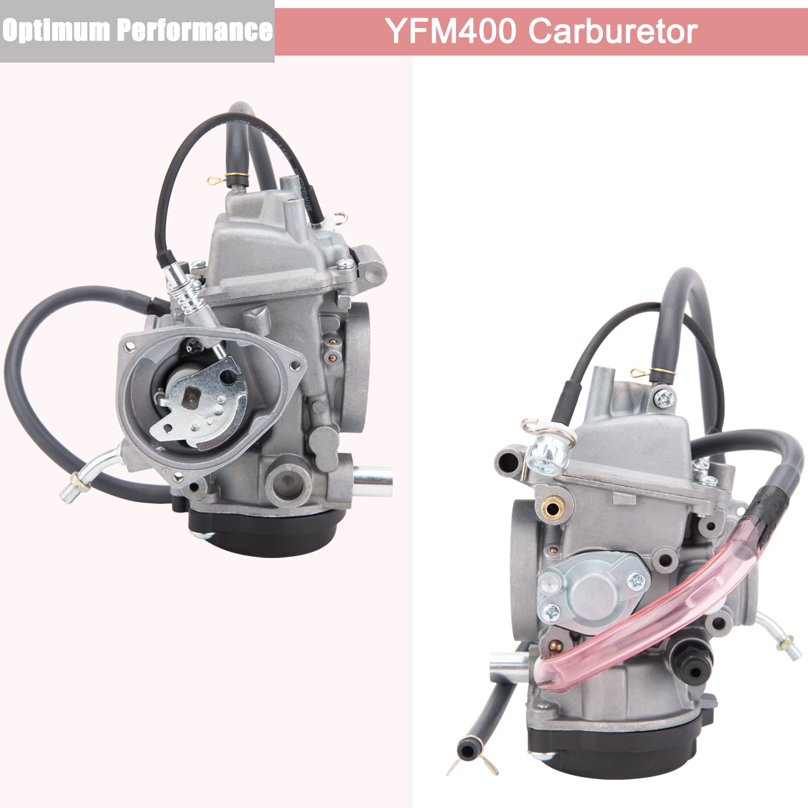 Yfm400 Carburetor Compatible With Atv Yamaha 2000-2006 Kodiak 400 Yfm400 & Big Bear 400, 2004-2006 Bruin 350, 2006-2009 Wolverine 350, 2007-2011 Grizzly 350 450, 2007-2010 Wolverine 450