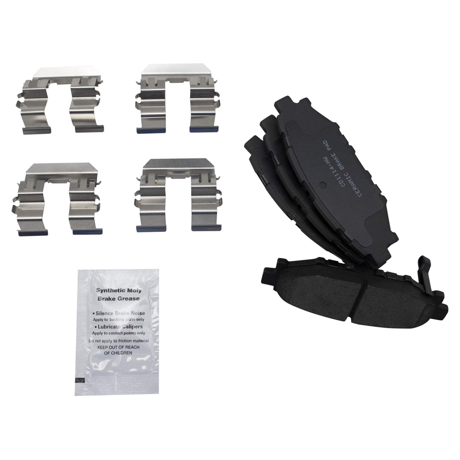 Trq Front And Rear Brake Pad & Rotor Kit Brake Chemical Kit Brake Pads Brake Rotor Ceramic Premium G-Coated Compatible With 2009