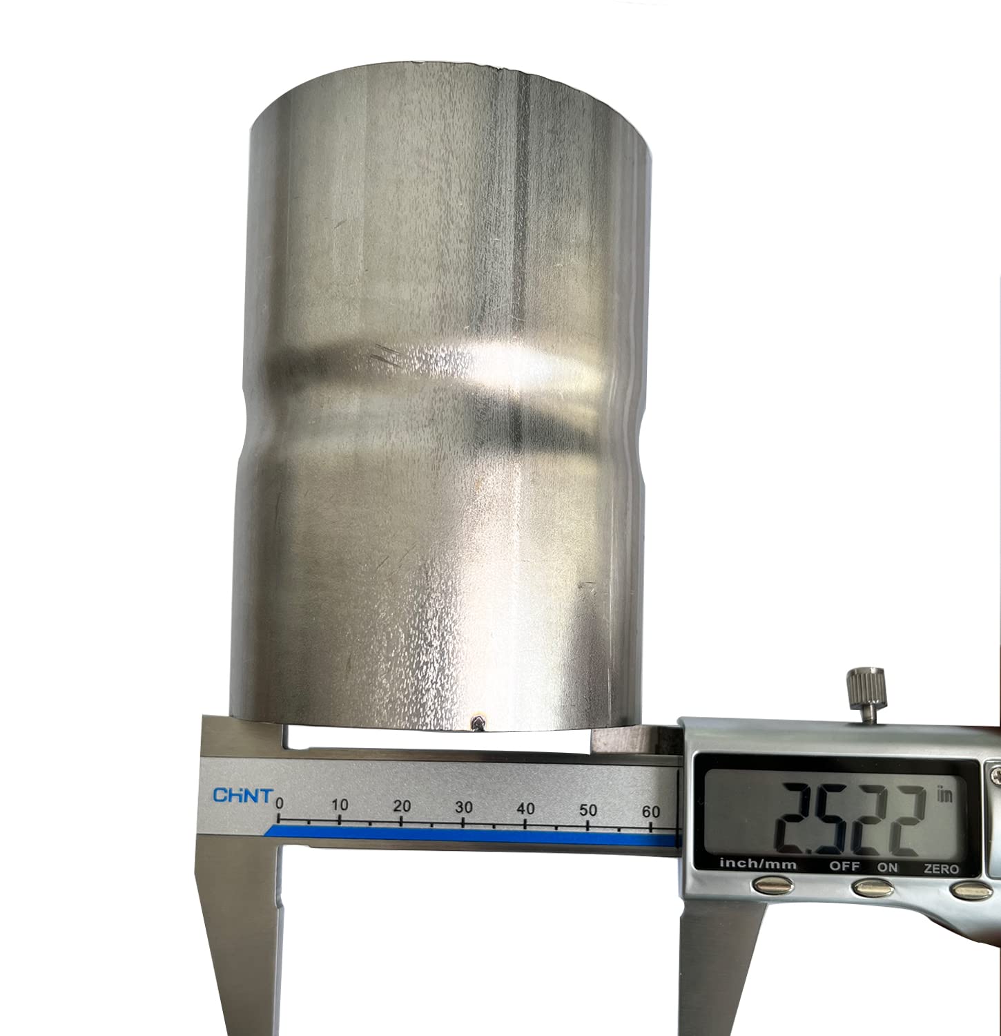 Universal ID 2.5'' to ID 2.5'' Stainless Steel Exhaust Reducer Adapter Coupler Pipe (2 1/2'' X 3.6'')