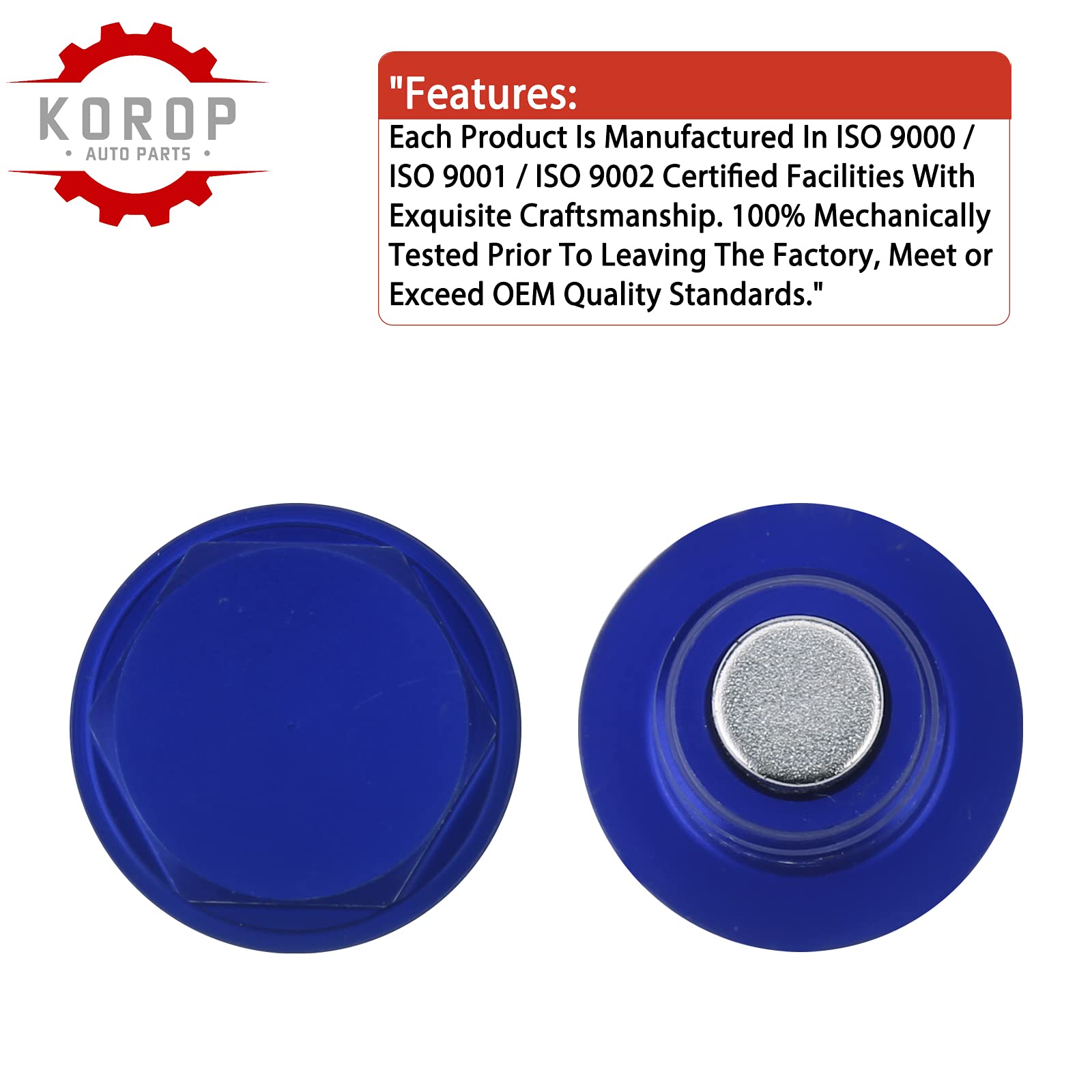 Oil Drain Plug (M14 X 1.5 Mm) Made Of 7075 Aluminum With Neodymium Magnet Fits For Honda Acura Ford Gm Mazda Hyundai Kia And Mor