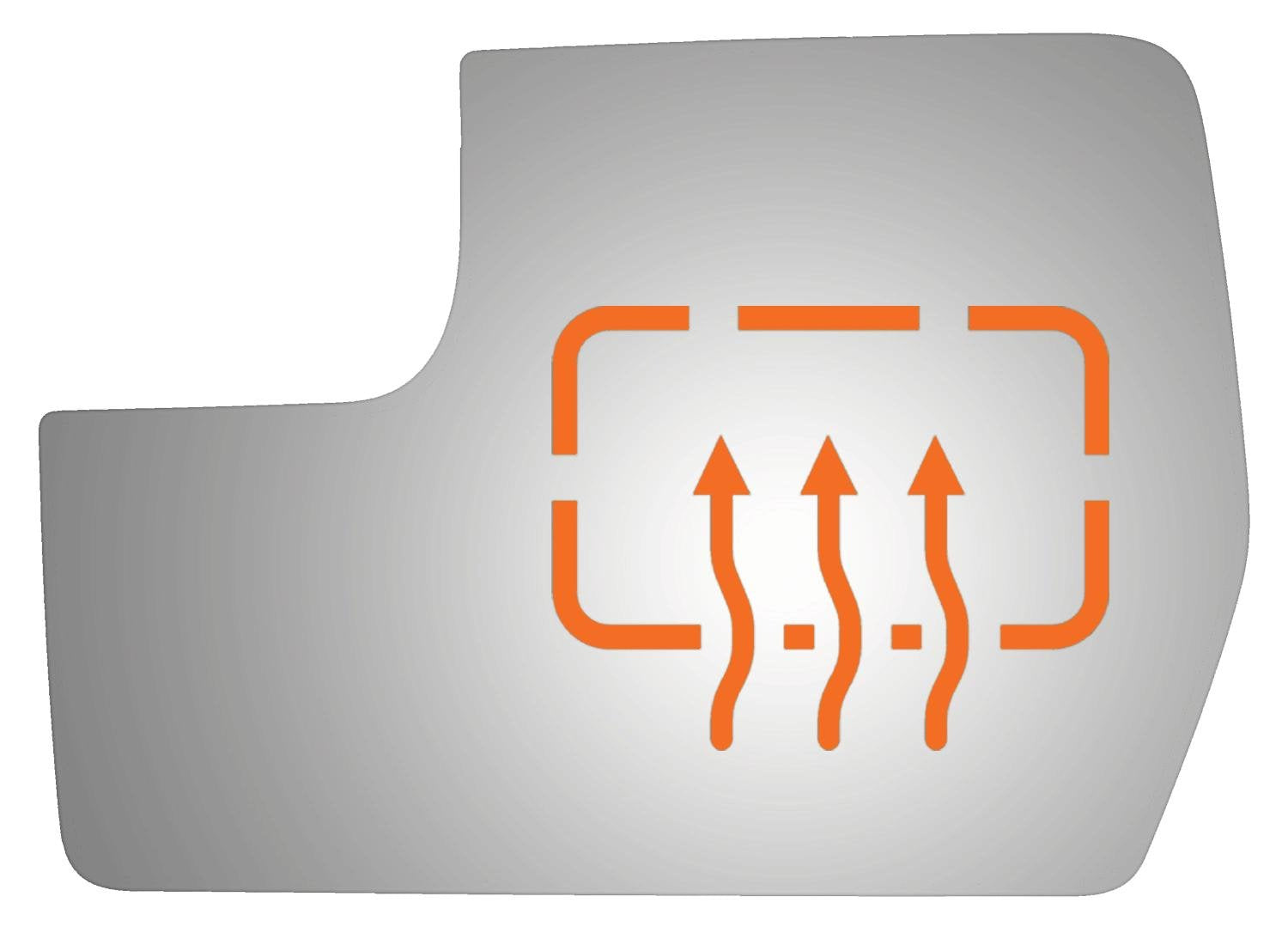 Burco 4439H Lower Flat Driver Side Power Replacement Mirror Glass (Mount Not Included) Heated for FORD F-150 (2011 2012 2013 2014) - Check Dimensions