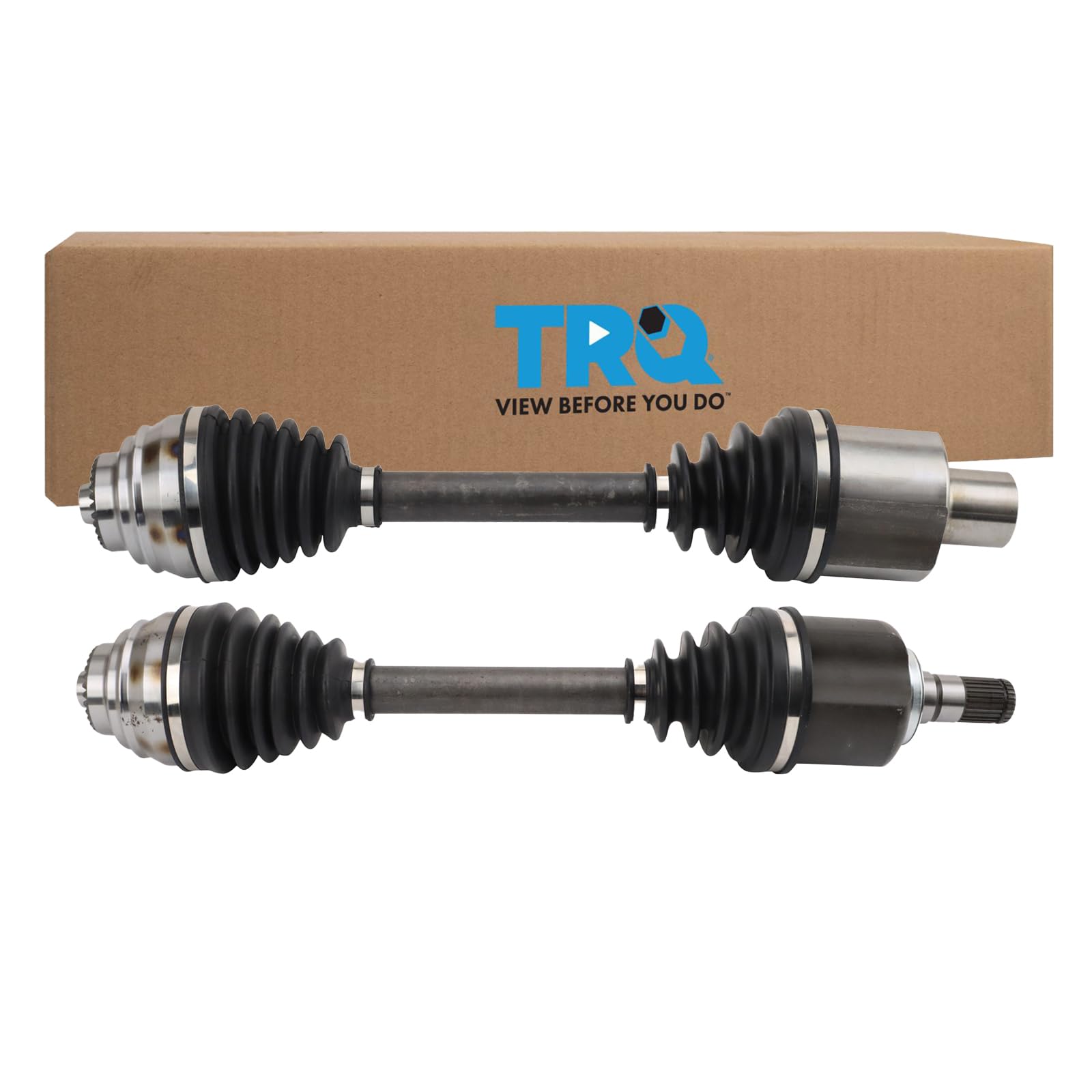 TRQ Front CV Axle Shaft Assembly Set Compatible with 2016-2019 BMW X1 2018-2020 X2 2017-2019 Mini Cooper Clubman Cooper Countrym