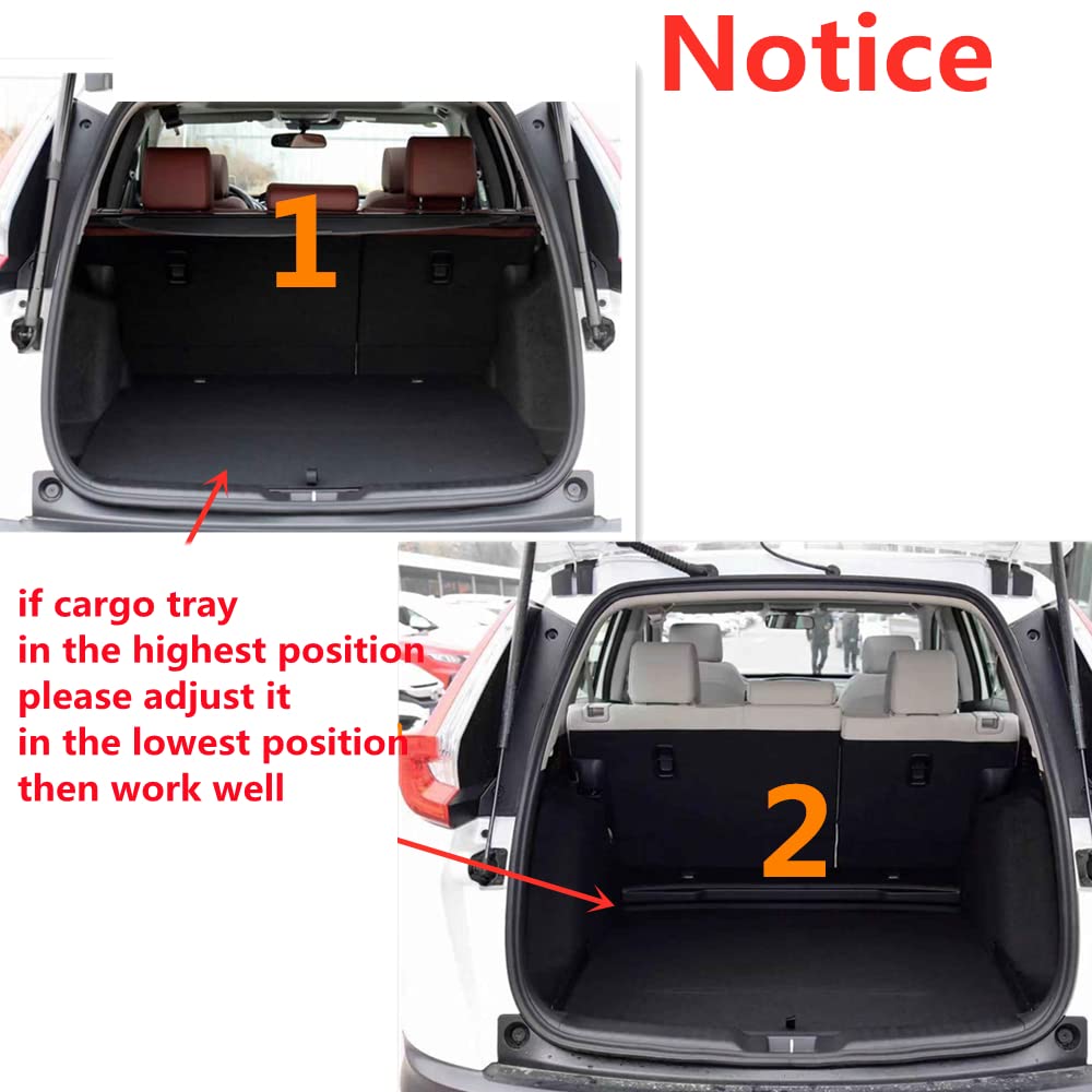 Crv Cargo Liner - Compatible With 2017-2022 Honda Cr-V Model,Not For Subwoofer/2018 Crv Touring/2020 2021 2022 Crv Hybrid,All-Weather Rear Trunk Tray Cargo Mat Custom Fit,3D Waterproof Tpo Accessories