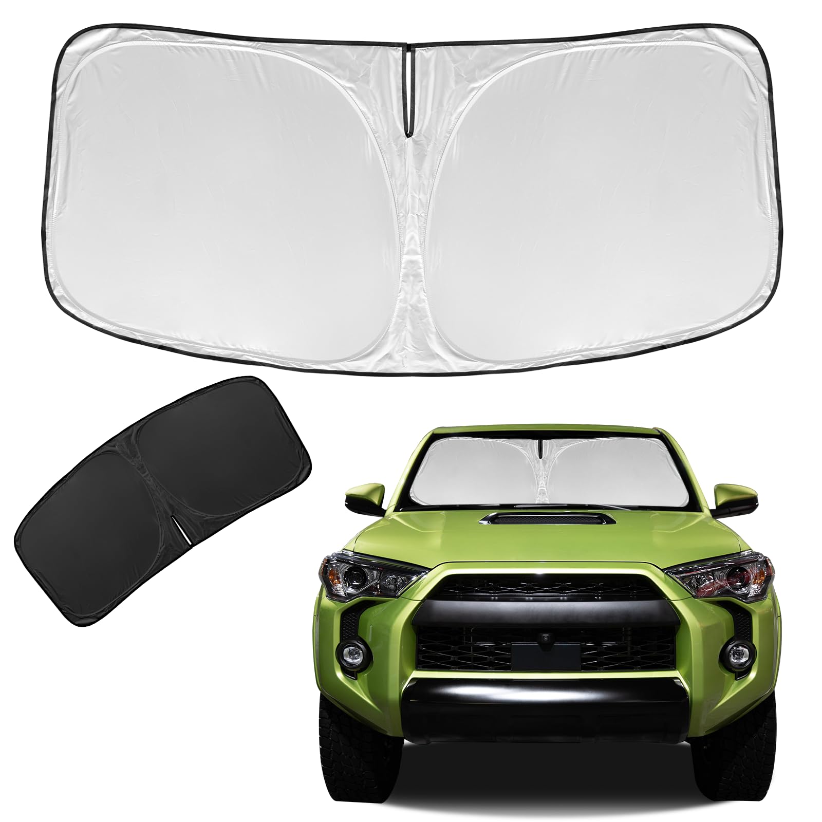 For Toyota 4Runner 2010-2023 2024 Sun Shade Sunshade Windshield Cover - 4 Layers Front Window Shade For 4-Runner Custom Fit Sun 