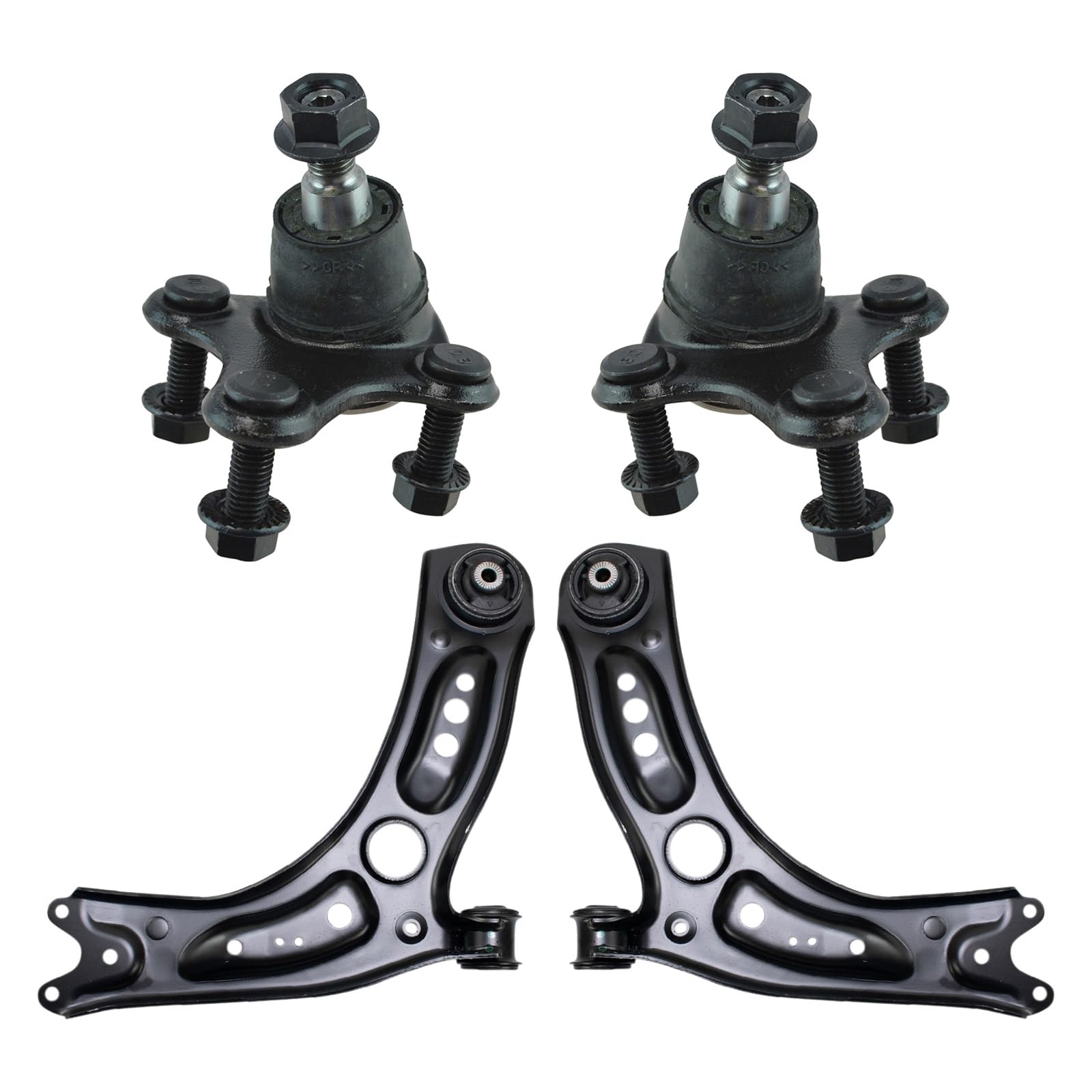 TRQ Front Lower Control Arm with Ball Joint Set Compatible with 2015-2020 Audi A3 2015-2019 A3 Quattro 2016-2018 A3 Sportback e-