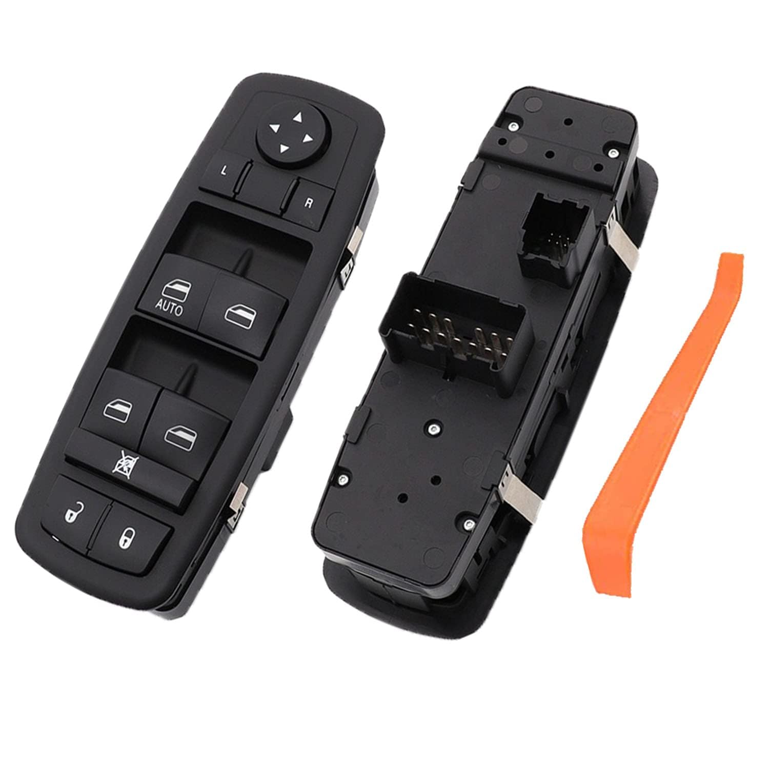 Front Left Driver Side Master Power Door Window Switch For 11-19 Journey (W/Folding Mirrors Wo Onetouch Open/Close In 17 18 19)(