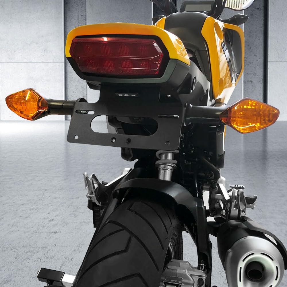 Xitomer for 2024 2023 2022 Grom Fender Eliminator Fit for 2023 GROM 2021 2022 MSX125 Grom License Plate Bracket Holder, with Led