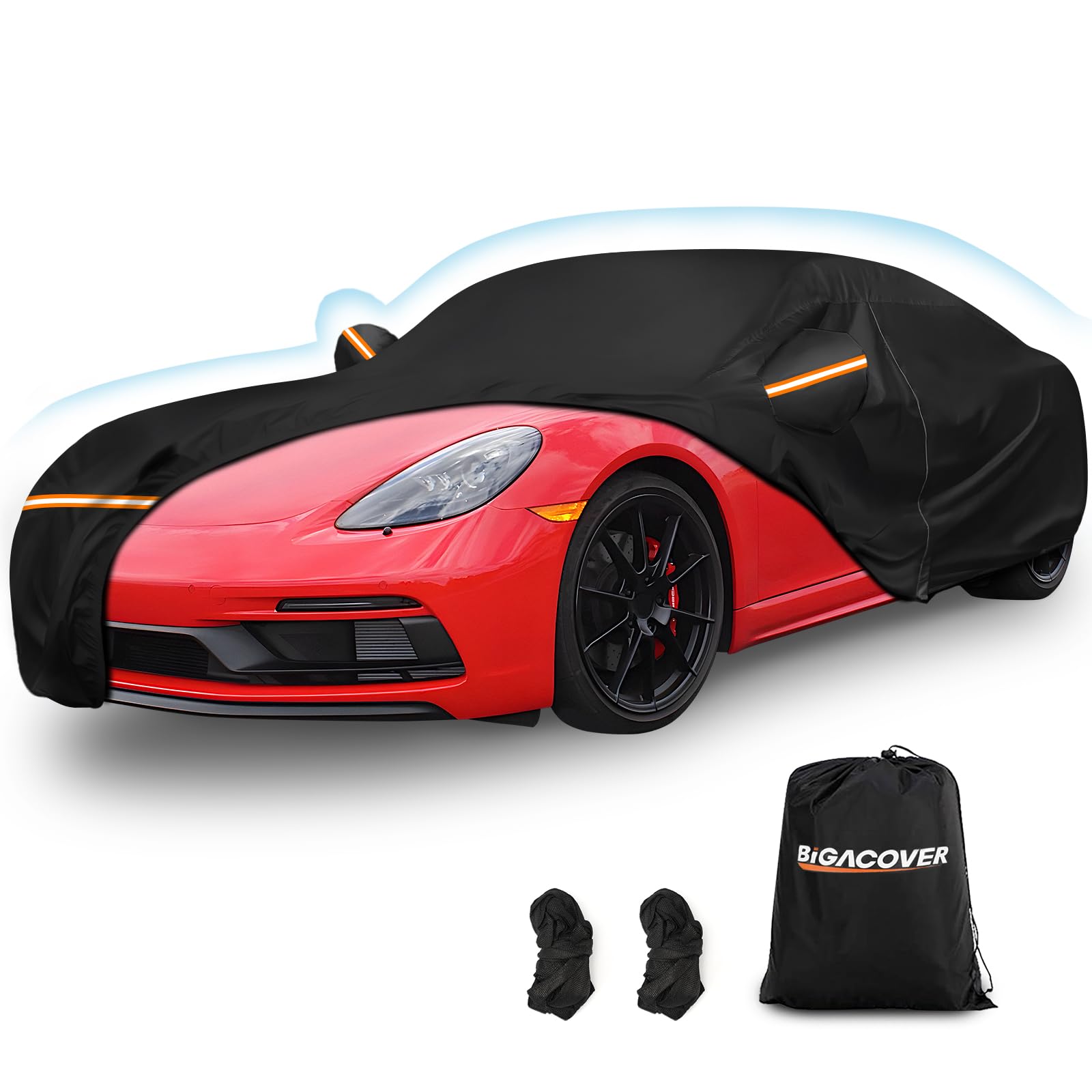 Car Cover For Porsche Cayman, For Porsche 718 (986/987/981), Spyder 1997-2025, Waterproof 210D Oxford Cloth And Cotton Outdoor C