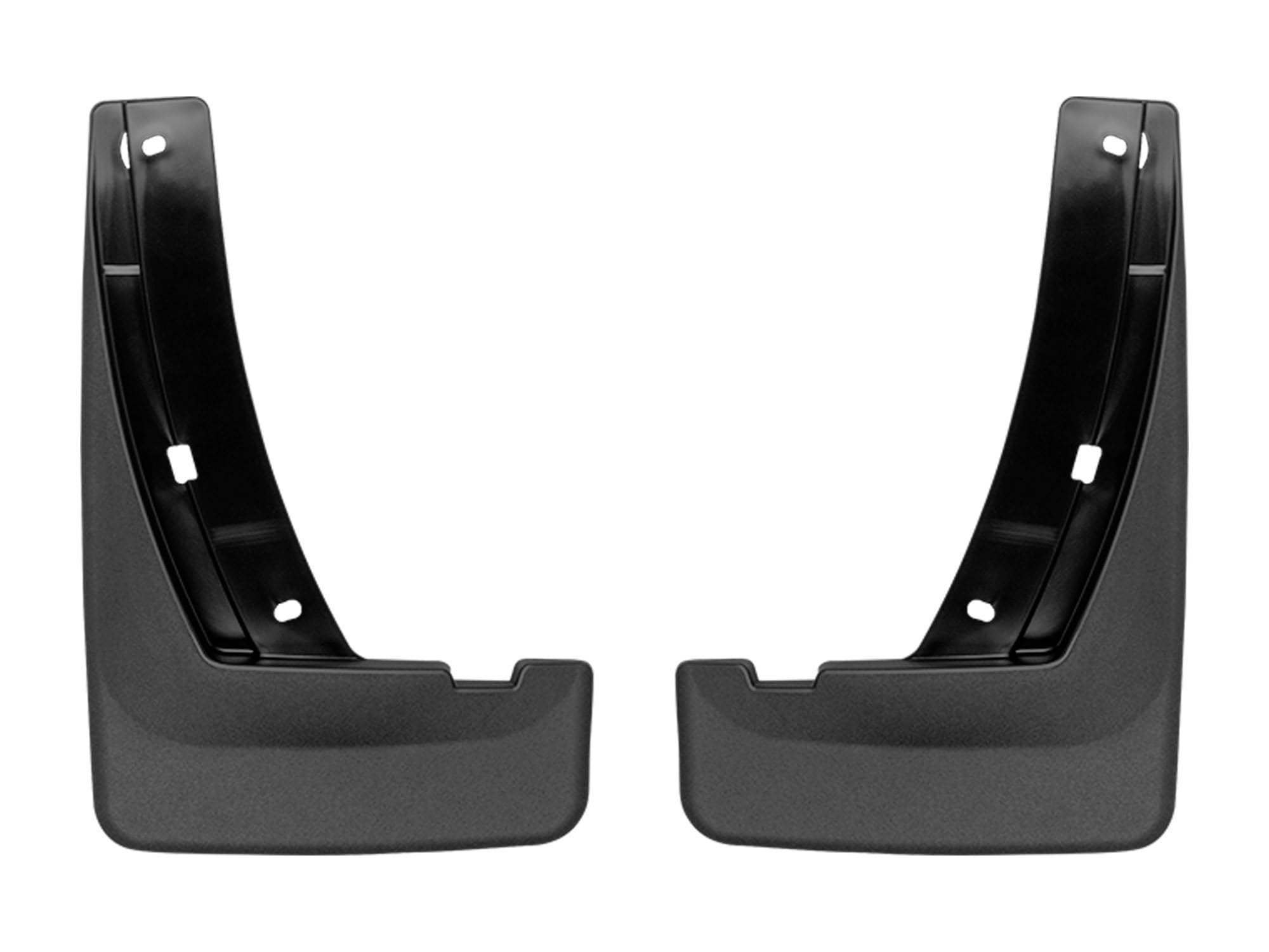 WeatherTech Custom No Drill Splash Guard MudFlaps for Chevrolet Trailblazer - Front Pair (110130), Black