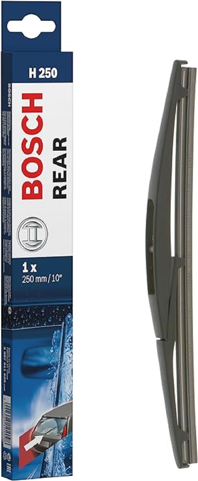 Bosch H250 Rear Wiper Blade; 10' - Single