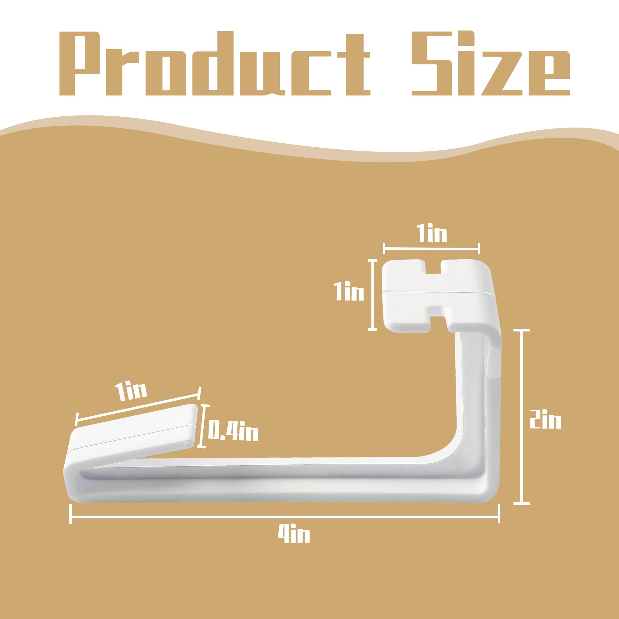 RunNico 8 Packs RV Side Curtain Hold Down, RV Curtain Retainer, RV Window Covering Holdback for Outdoor Camping Bedroom and Bath