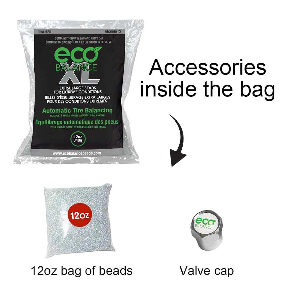Eco Balance 12-Ecoxl4 Eco Xl Extreme Condition Tire/Wheel Balancing Beads - Off-Road Vehicles, Light Duty Truck Tires, (4) 12Oz