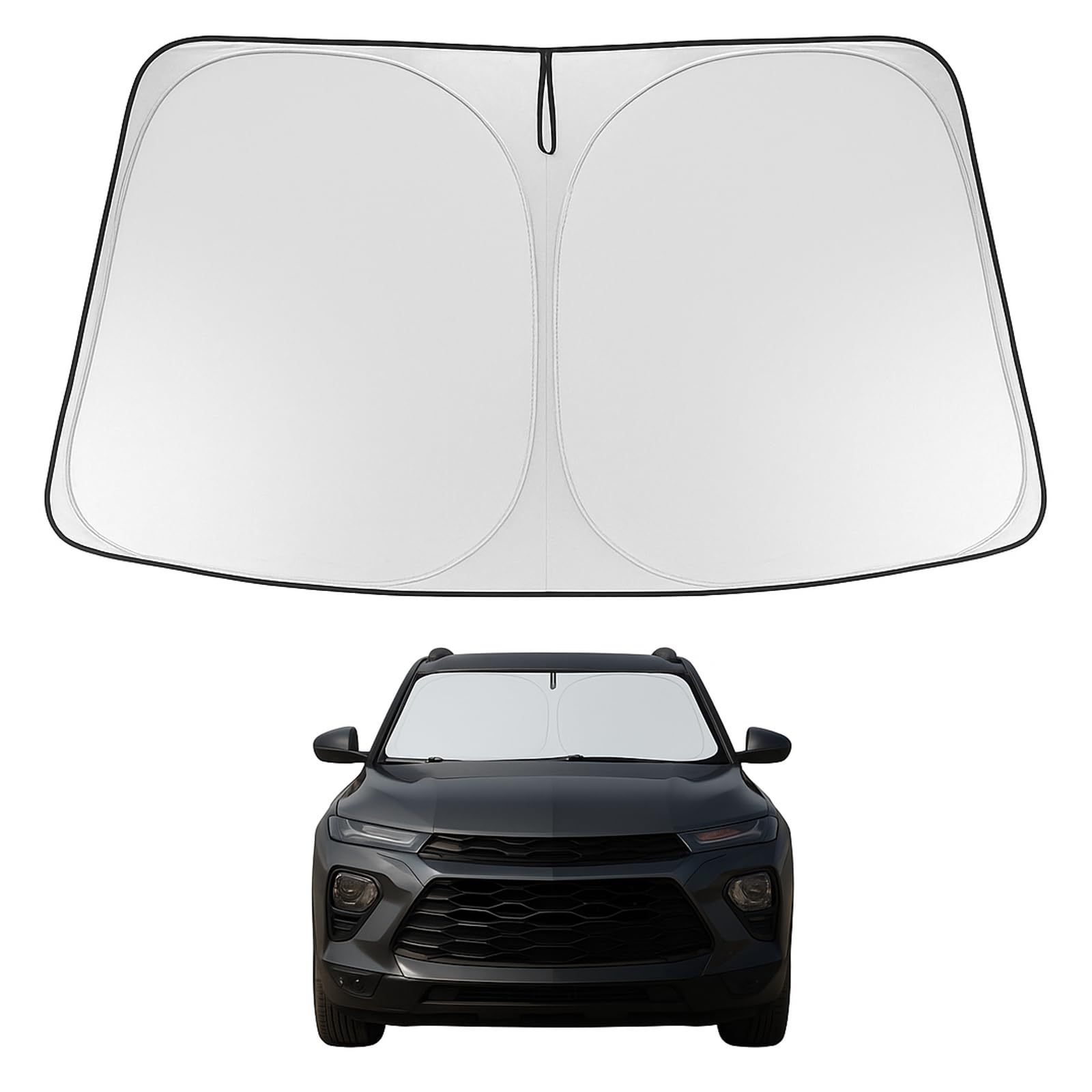 Proadsy 2025 Upgrade Windshield Sun Shade Custom Fit 2021-2023 2024 2025 Chevrolet/Chevy Trailblazer Foldable Front Sunshade Pro